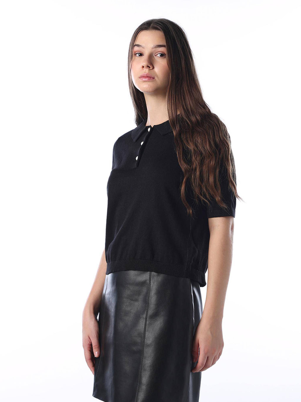 Womens Solid Regular Fit Maroon Polo T-Shirt | PW43 - view 12