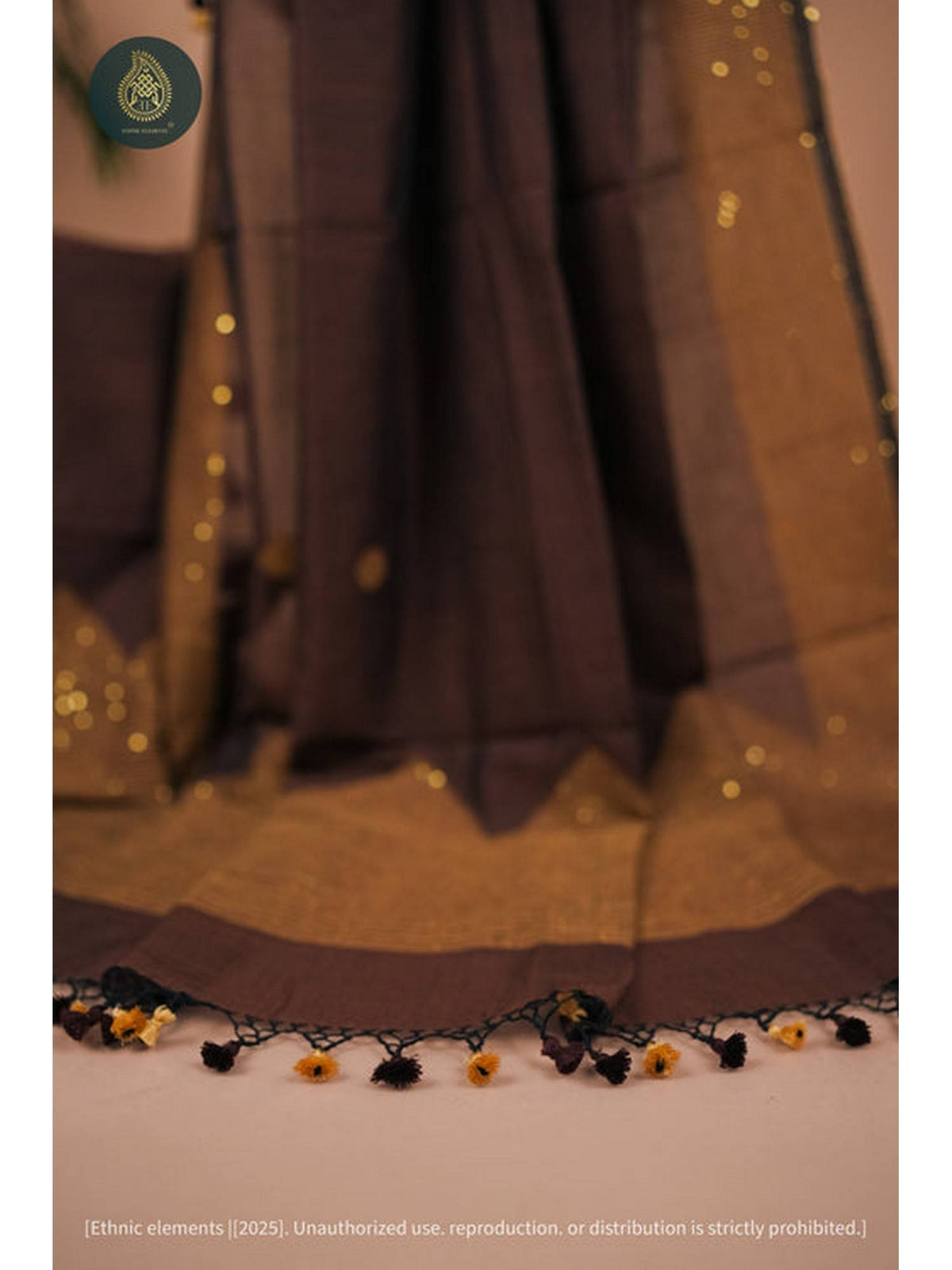 Jamdani Cotton Suit Unstitched Kurta and Dupatta | D56 - view 4