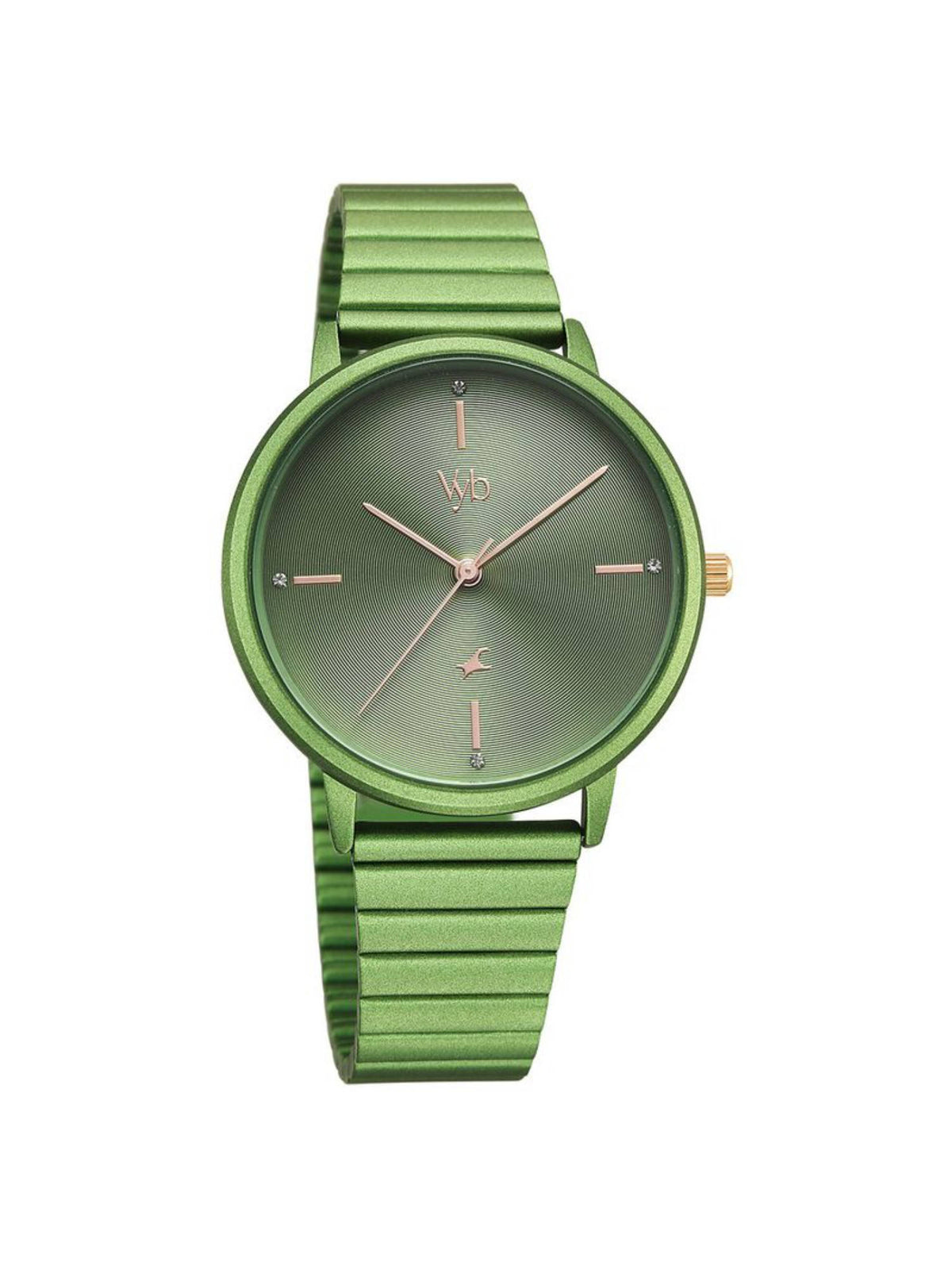 Women Green Vyb Bliss Quartz Analog Metal Strap Watch (FV60021KM06W) | W92 - view 3