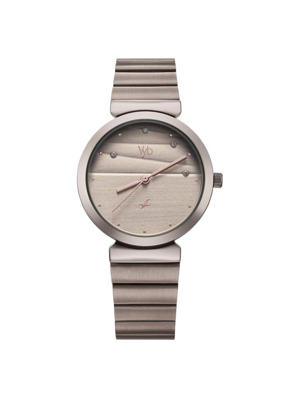 Women Beige Vyb Charmer Quartz Analog Metal Strap Watch (FV60078QM01) | W92 - view 2