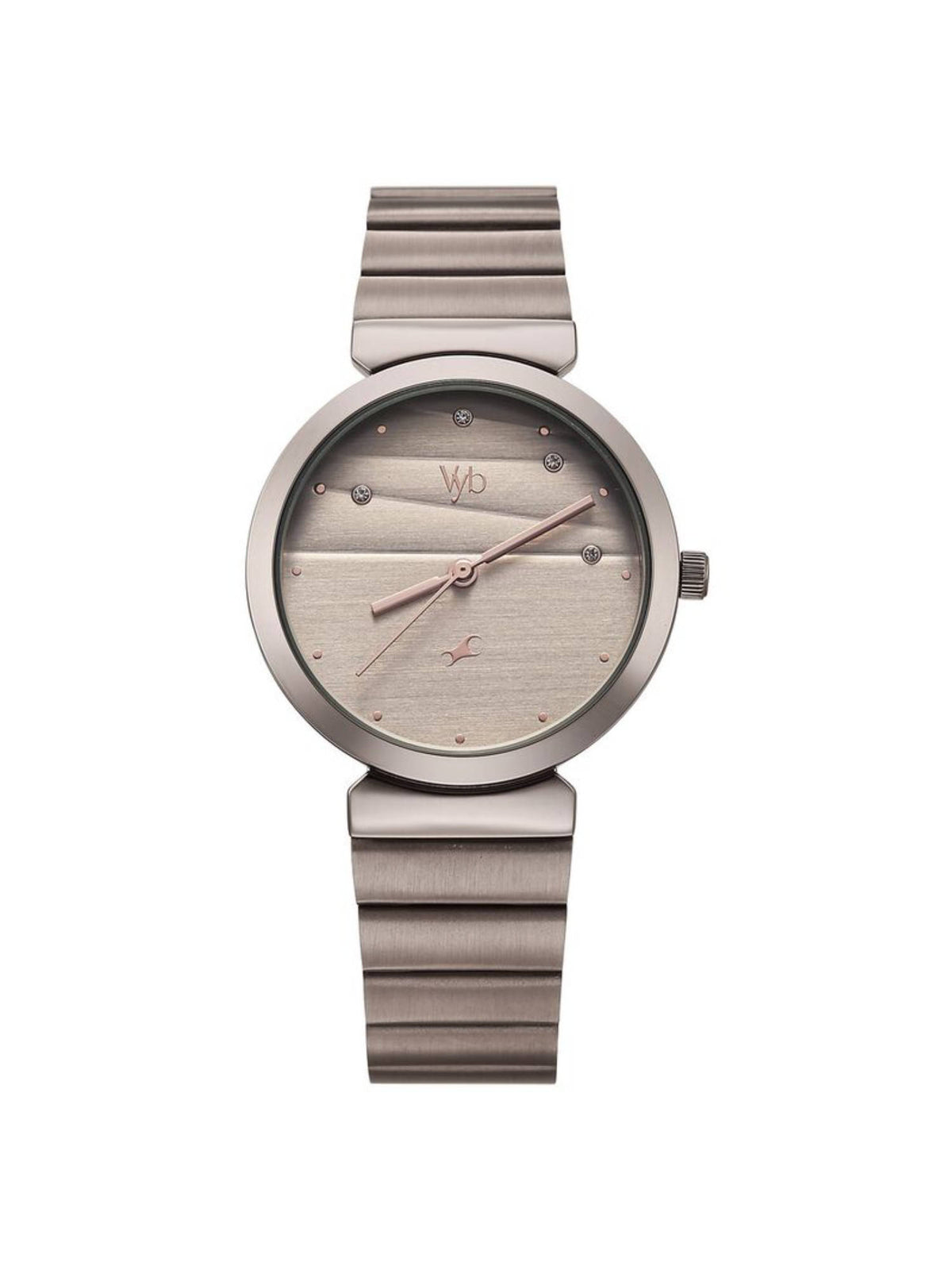 Women Beige Vyb Charmer Quartz Analog Metal Strap Watch (FV60078QM01) | W92 - view 2