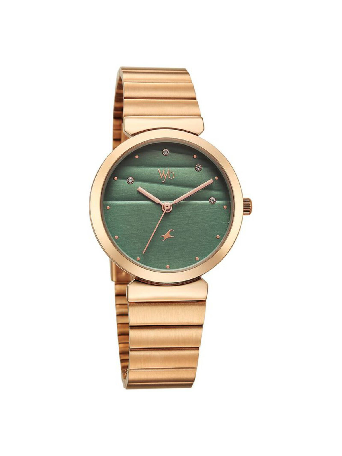 Women Beige Vyb Charmer Quartz Analog Metal Strap Watch (FV60078QM01) | W92 - view 11