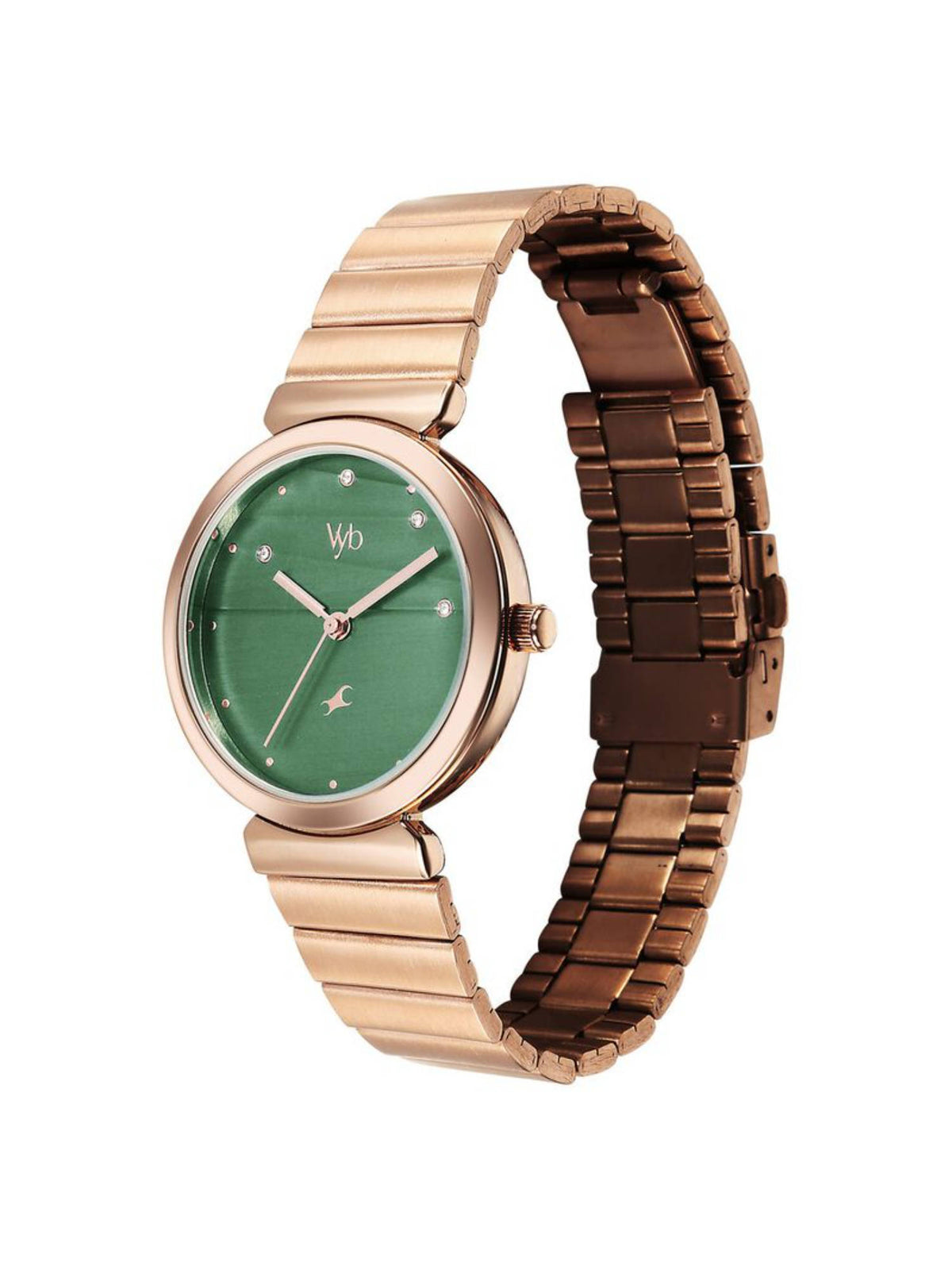 Women Beige Vyb Charmer Quartz Analog Metal Strap Watch (FV60078QM01) | W92 - view 12