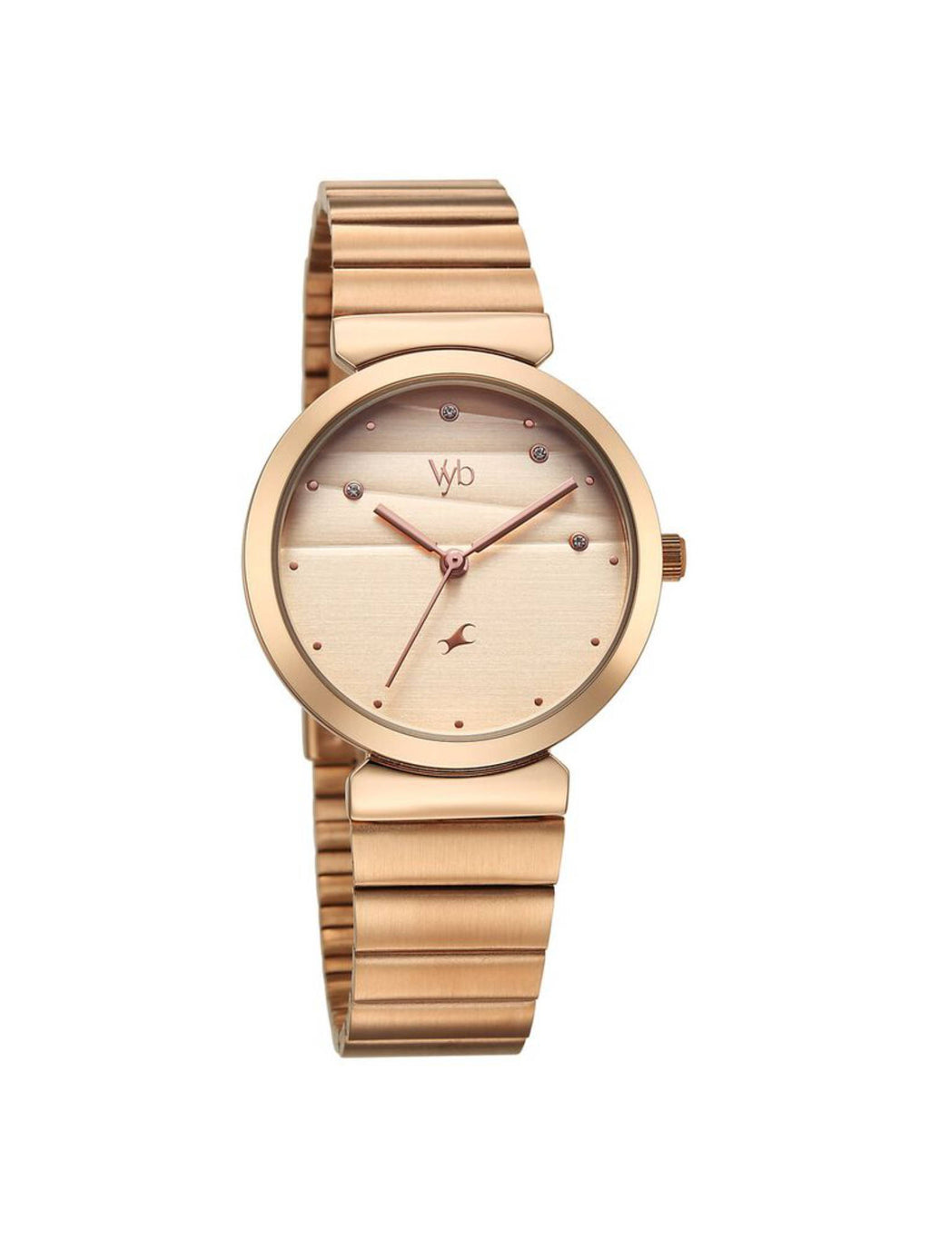 Women Beige Vyb Charmer Quartz Analog Metal Strap Watch (FV60078QM01) | W92 - view 7