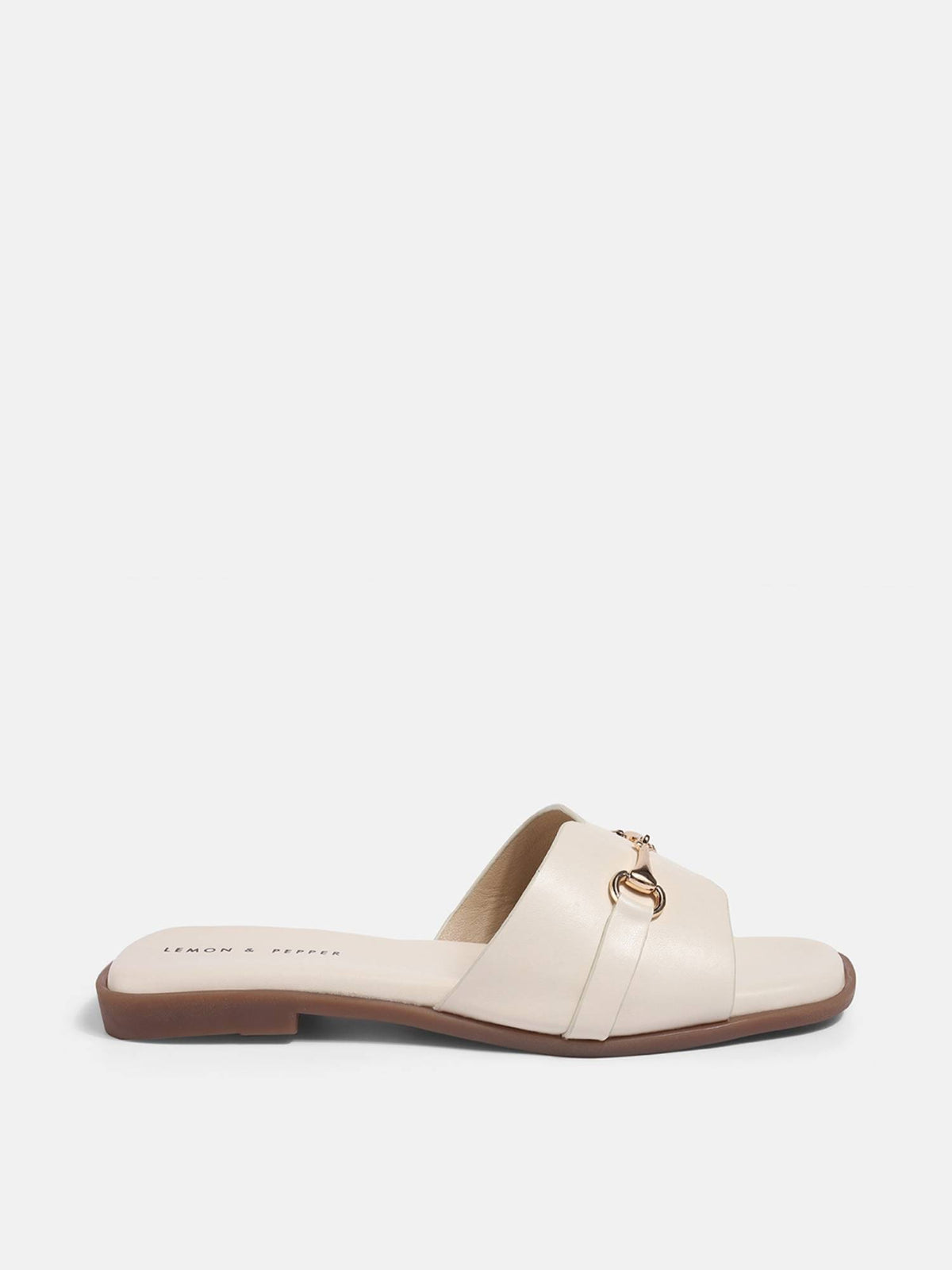 Women Cream Flats | F61 - view 2