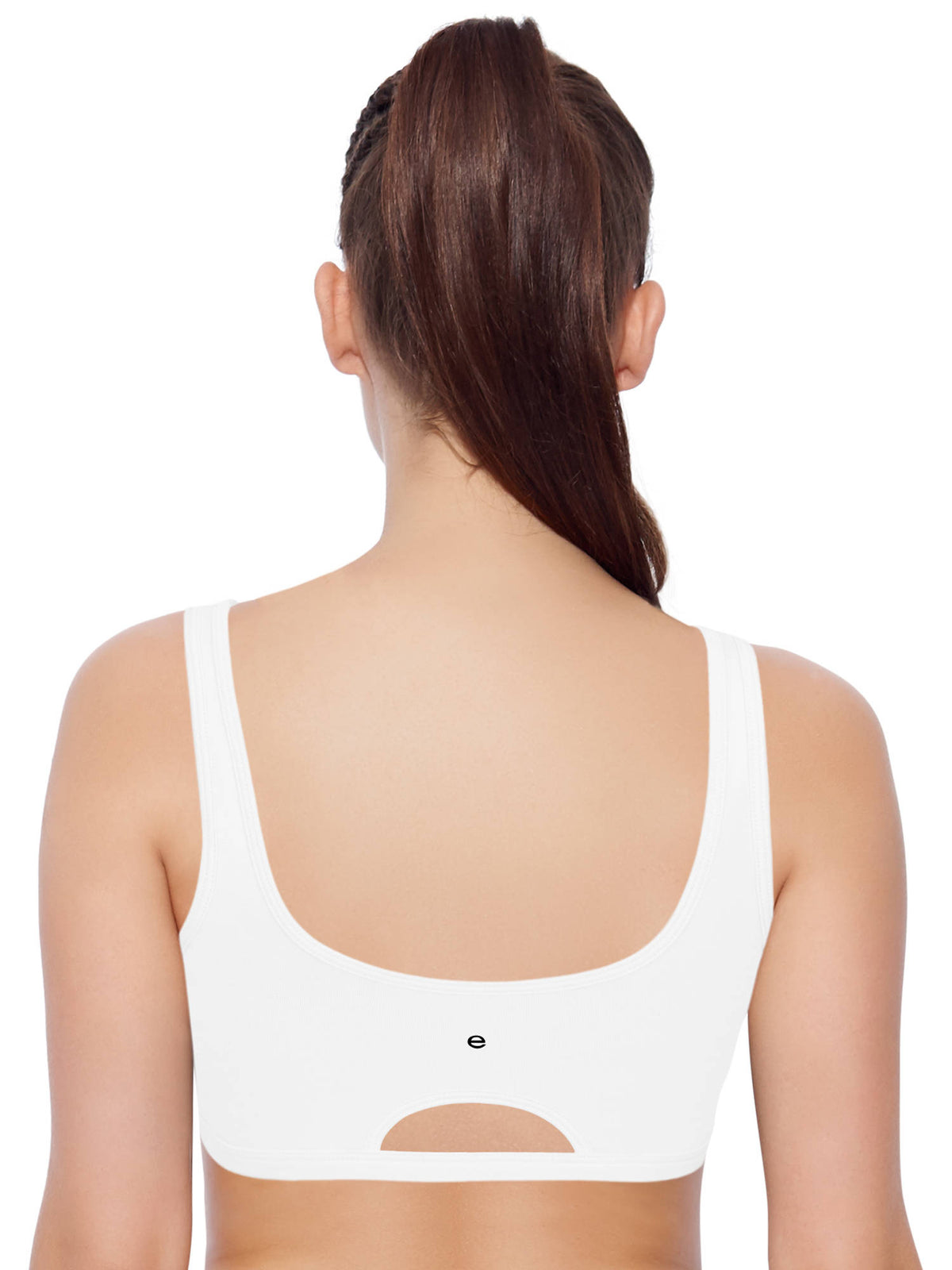 SB06 Low Impact Cotton Sports Bra - Non-Padded & Wirefree - Nude | sb09 - view 5
