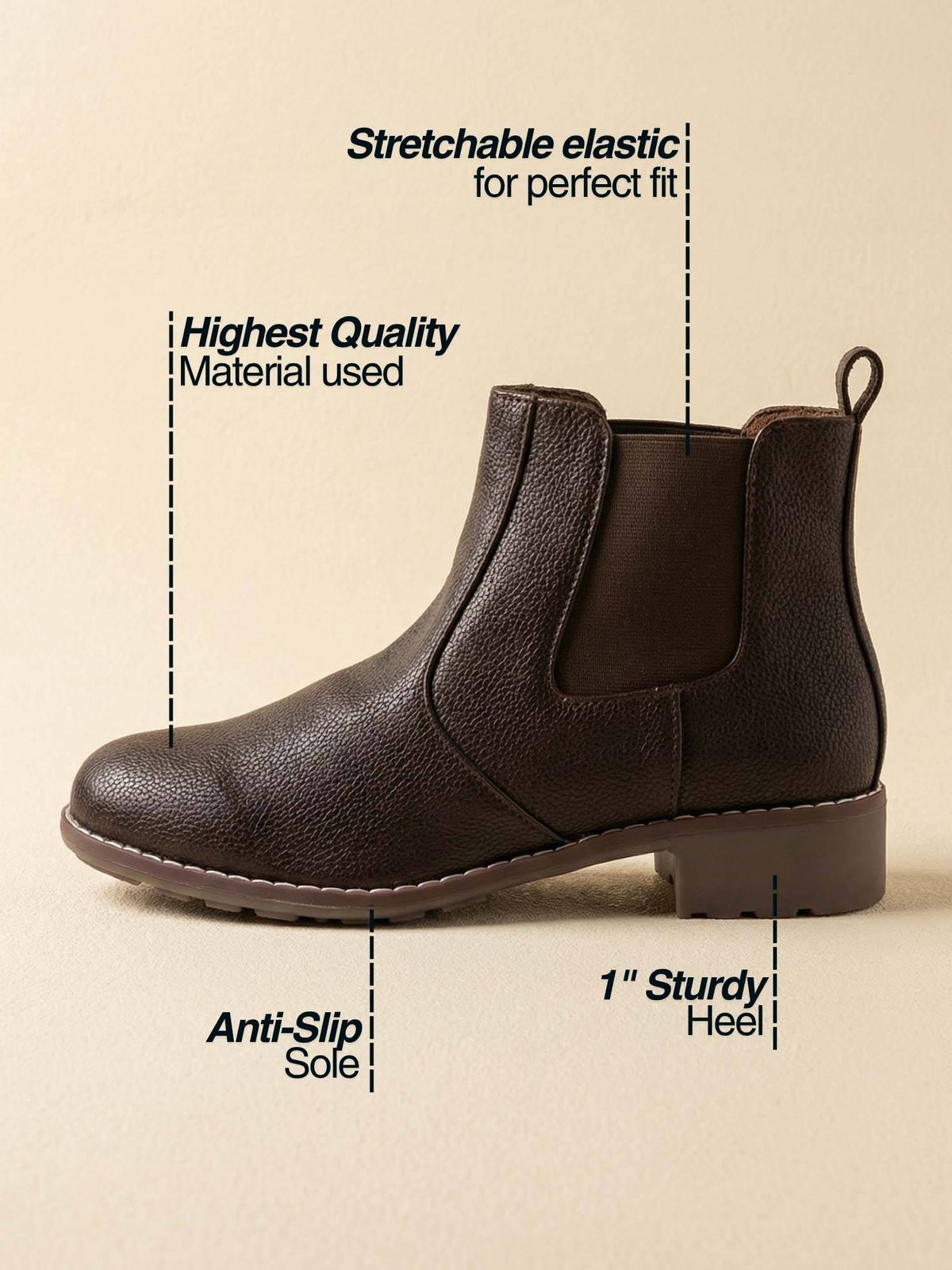 Women Brown Chelsea Boots | BT61 - view 4