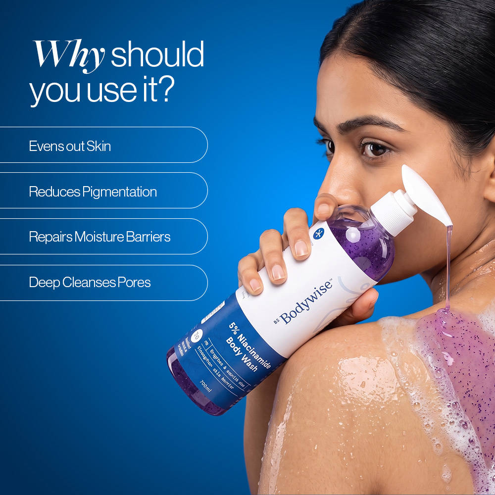 5% Niacinamide Body Wash with Aloe Vera Extract For Intense Hydration & Deep Cleansing | BWS9 - view 13