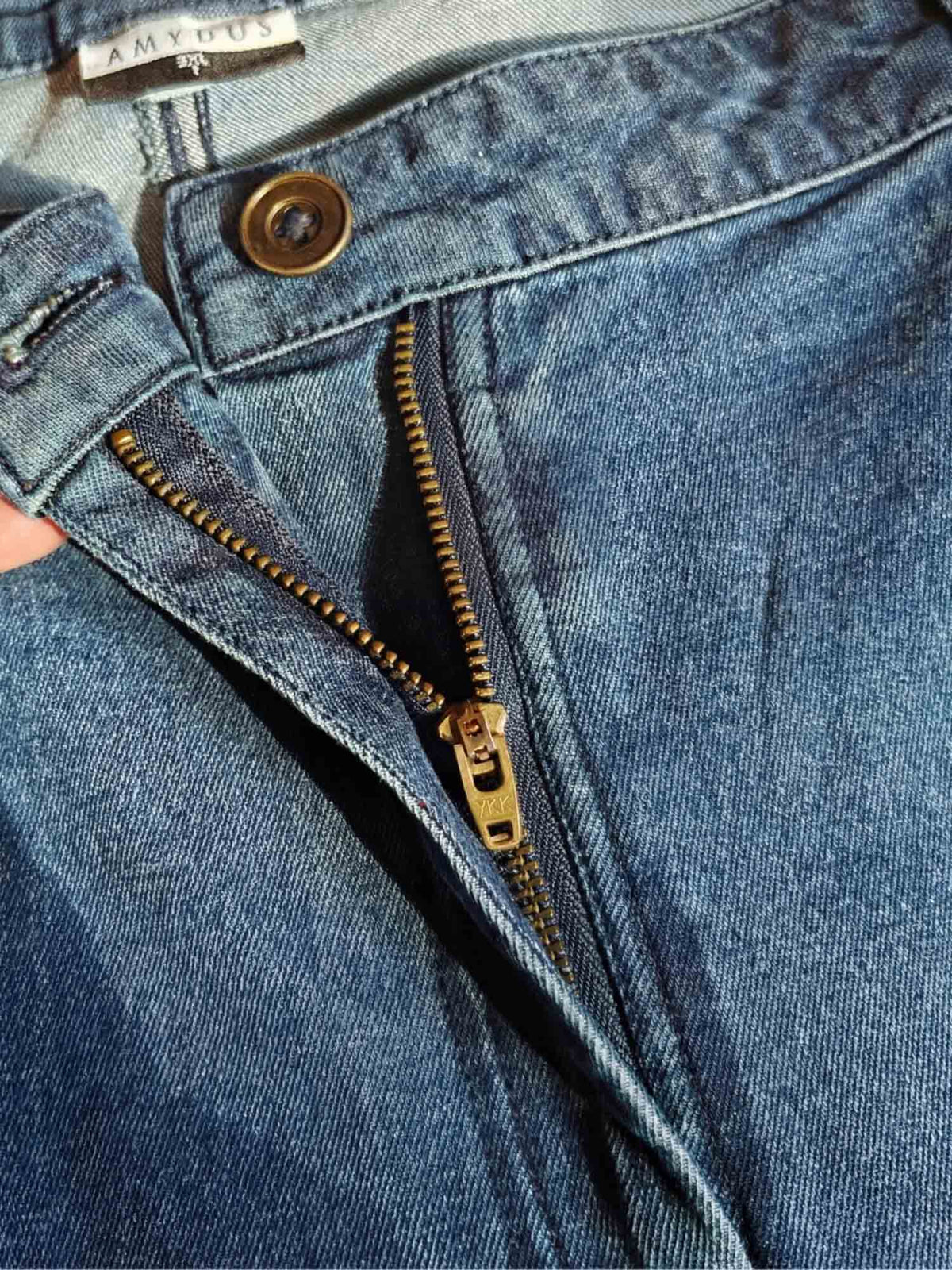 Plus Size Wide Leg Vintage Blue Jeans | BG78 - view 5