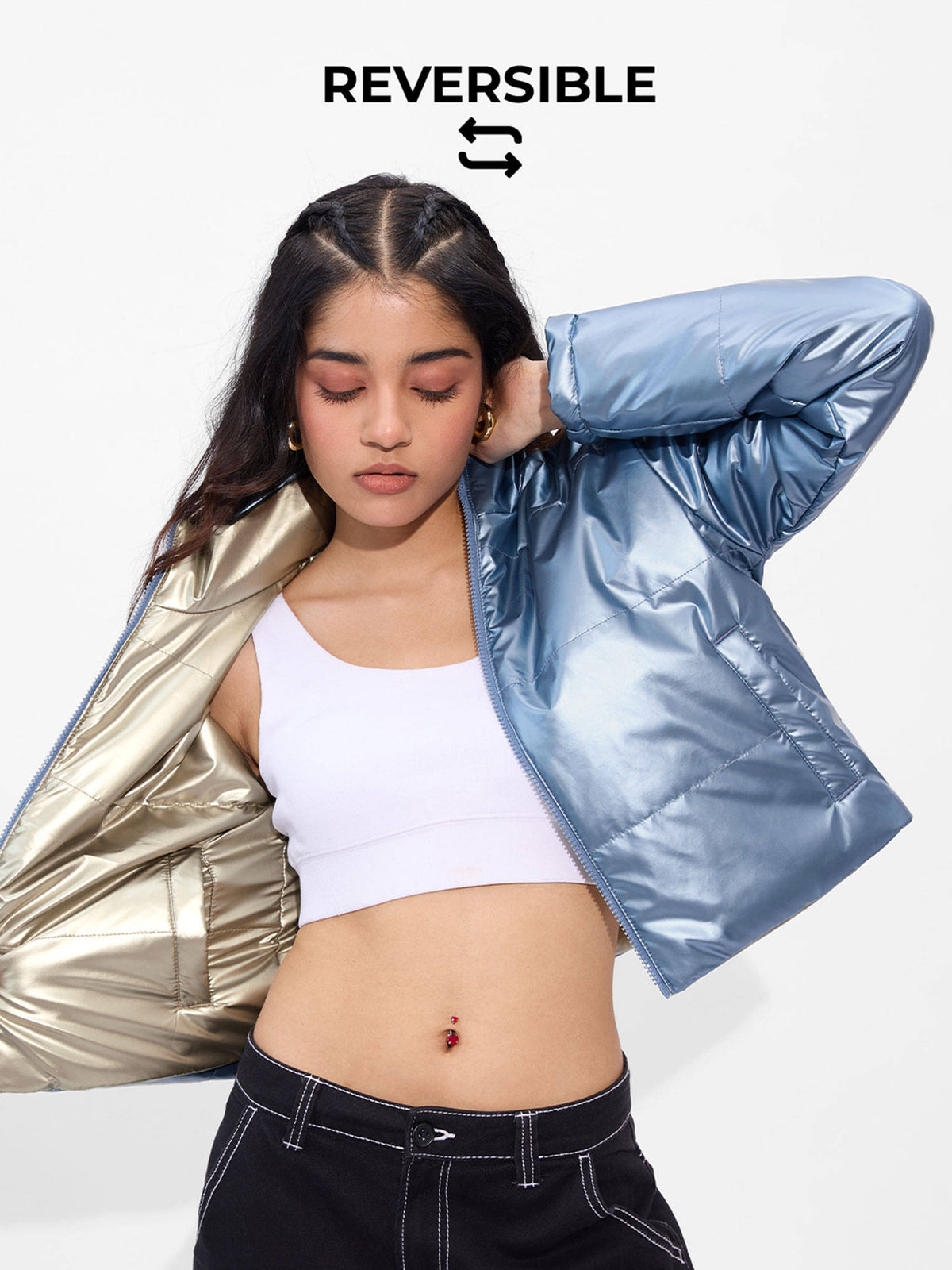 Multi Color Moonshine Women Puffer Jackets | JC78 - view 1