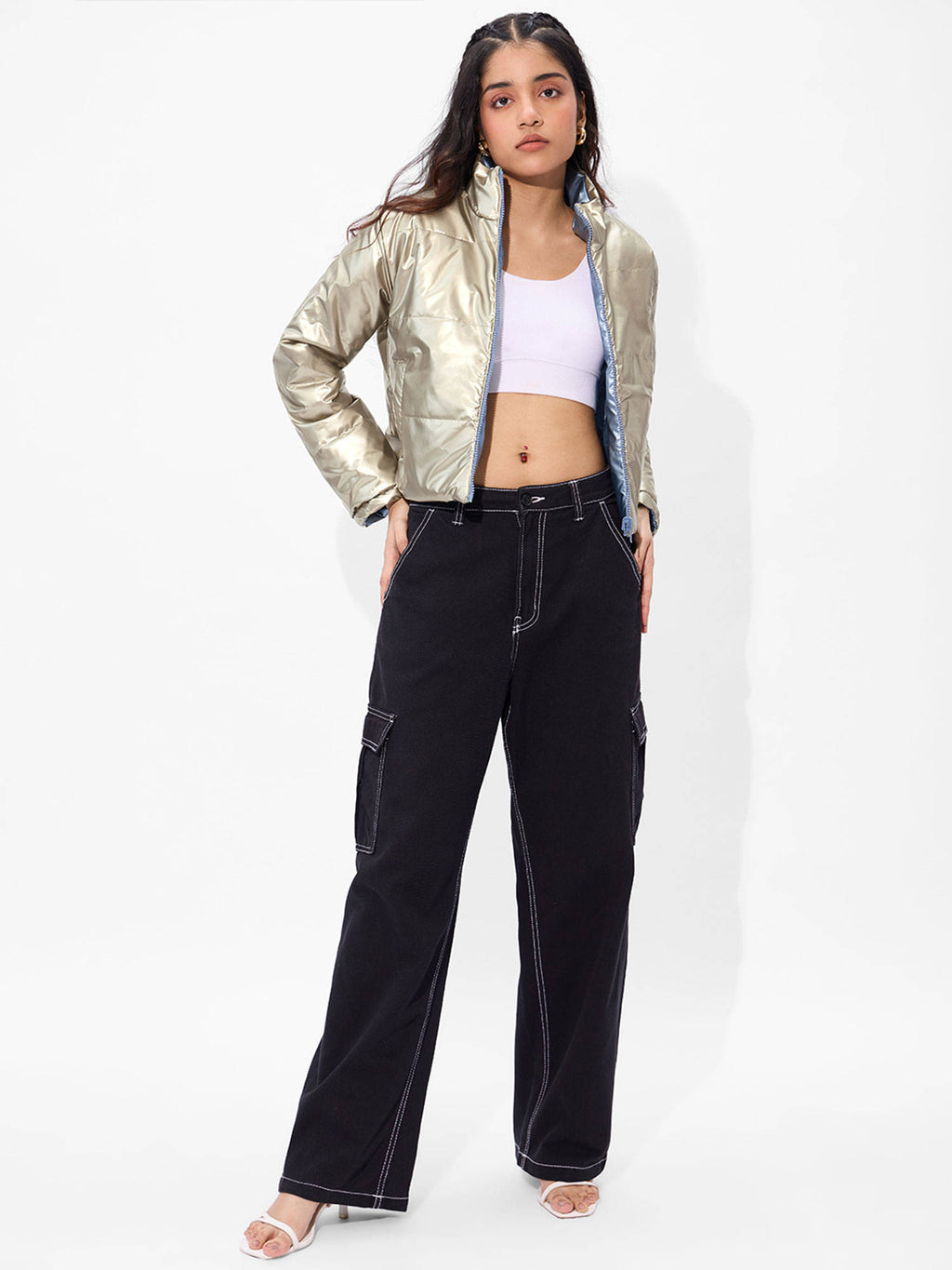 Multi Color Moonshine Women Puffer Jackets | JC78 - view 3