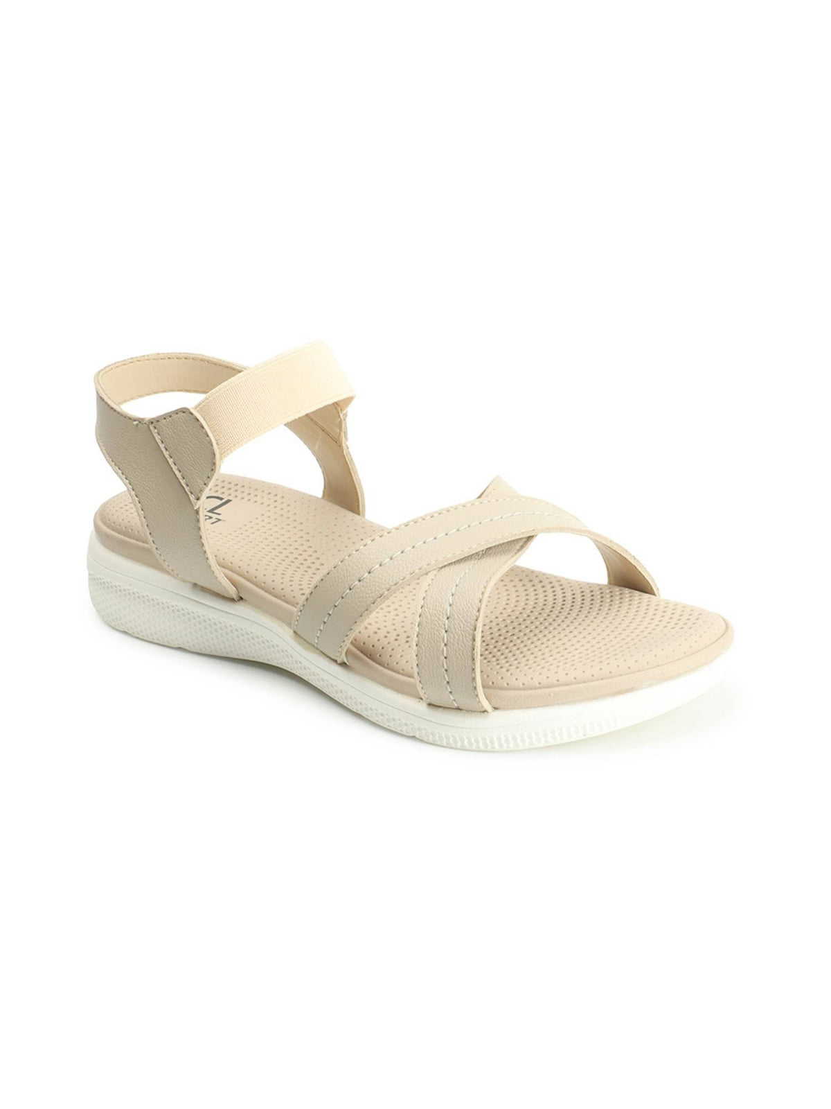 Women Beige Color Comfortable Backstrap Sandals | SD89 - view 5
