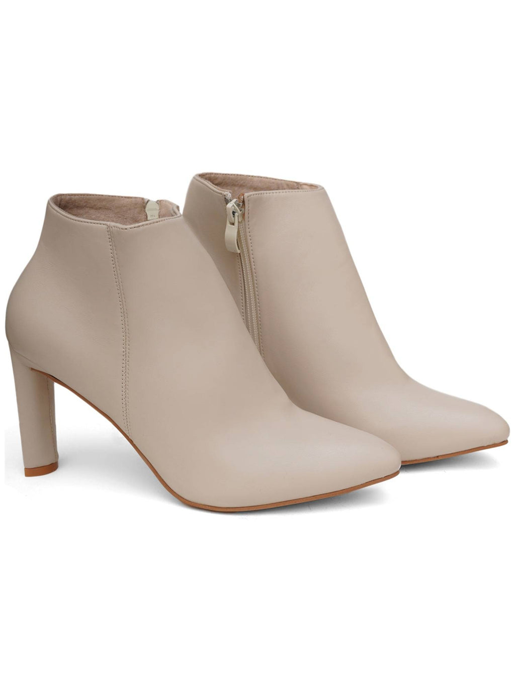 Beige Solid Block Chelsea Boots | BT61 - view 6