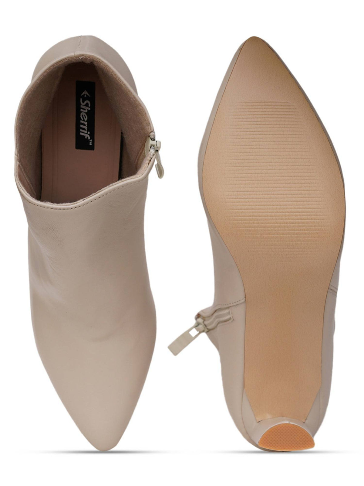 Beige Solid Block Chelsea Boots | BT61 - view 7