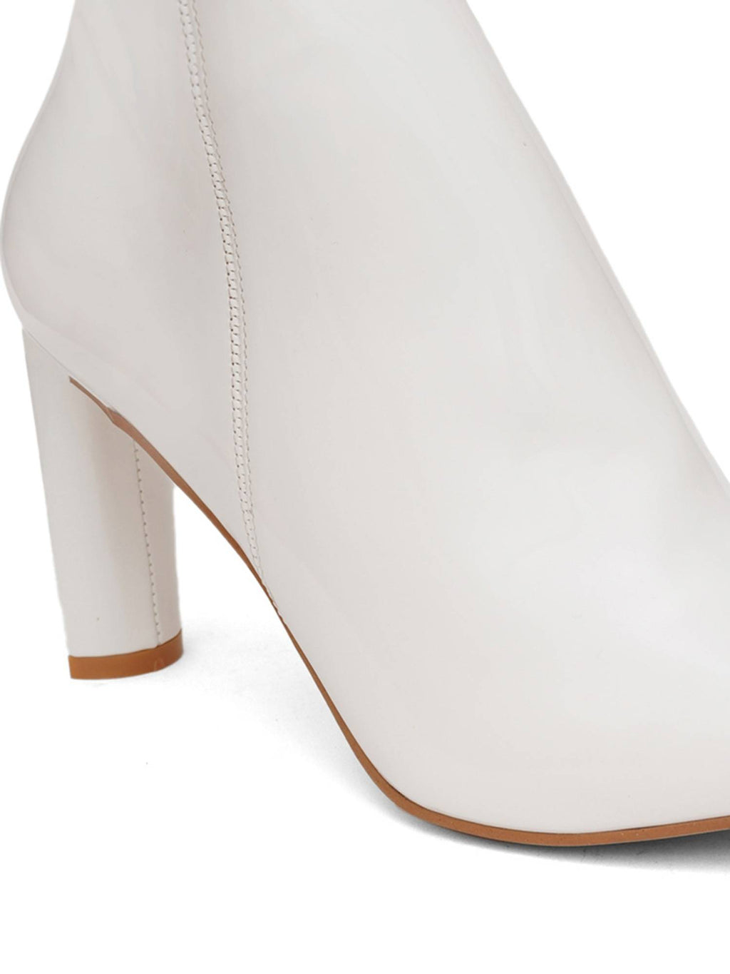 Beige Solid Block Chelsea Boots | BT61 - view 10