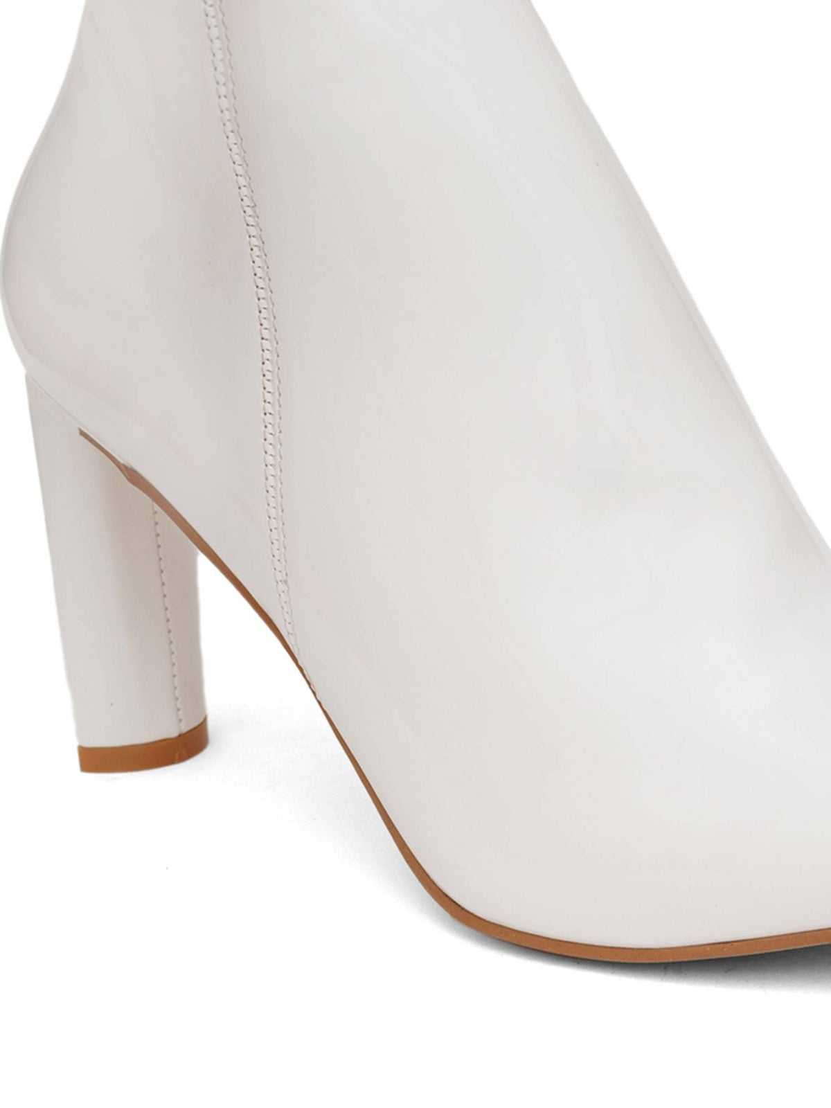 Beige Solid Block Chelsea Boots | BT61 - view 10