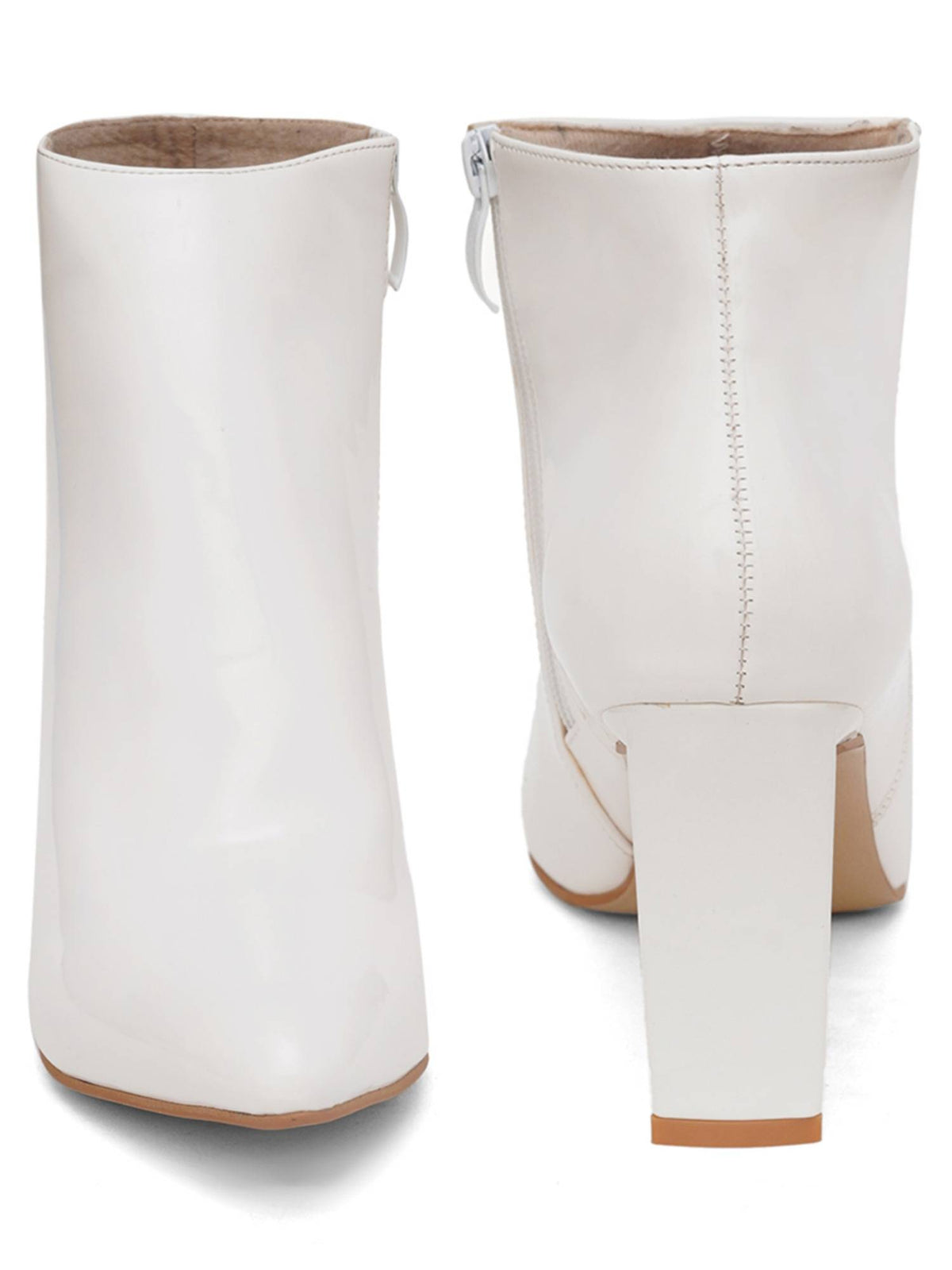 Beige Solid Block Chelsea Boots | BT61 - view 13