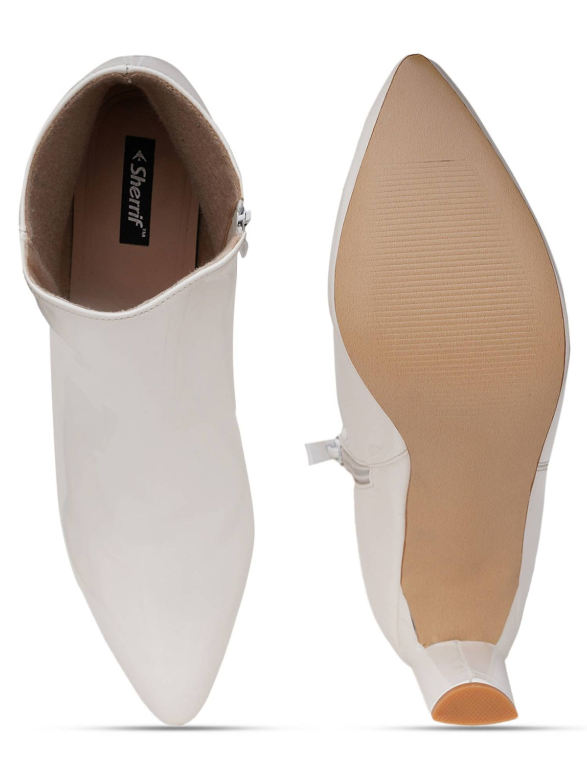 Beige Solid Block Chelsea Boots | BT61 - view 15