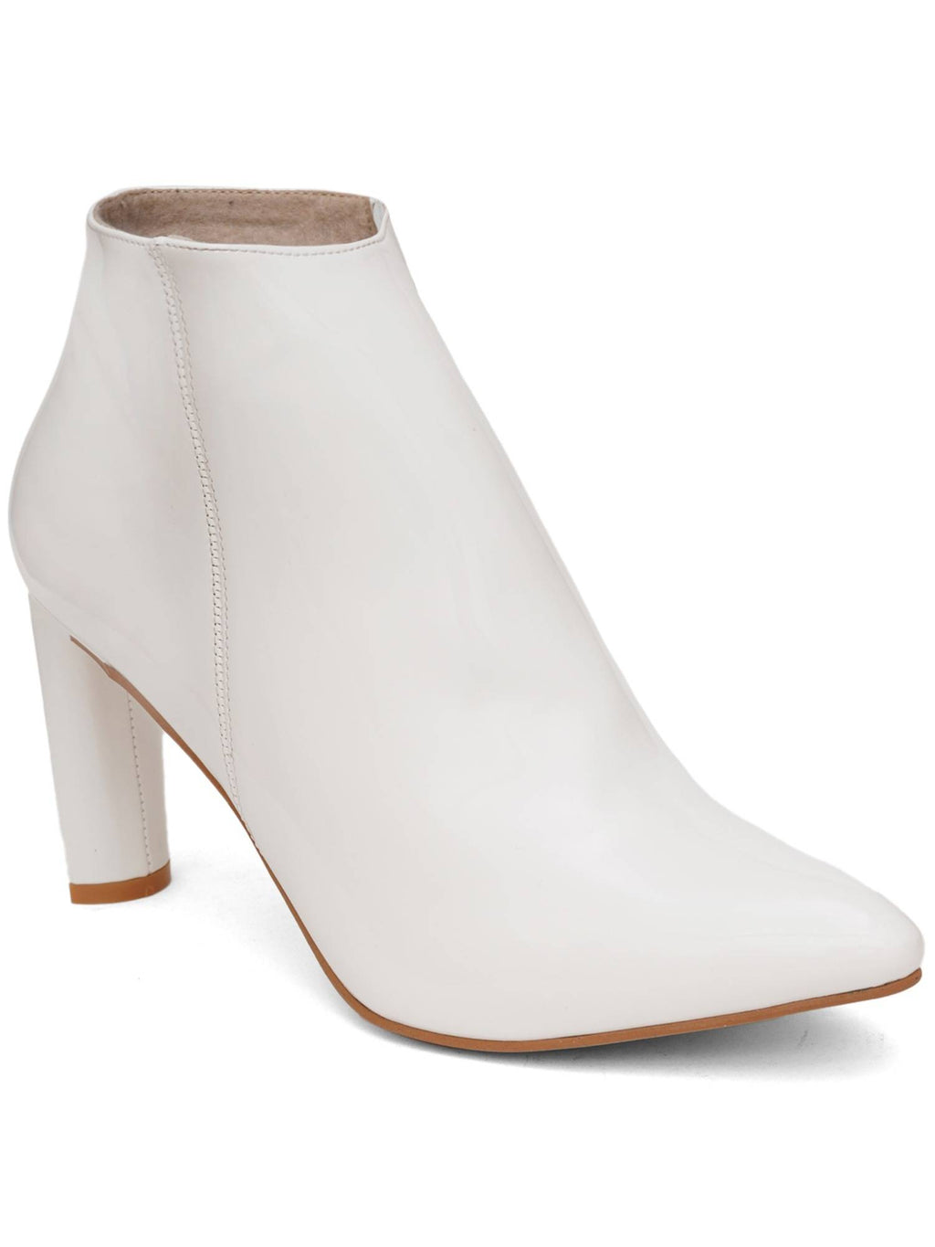 Beige Solid Block Chelsea Boots | BT61 - view 16
