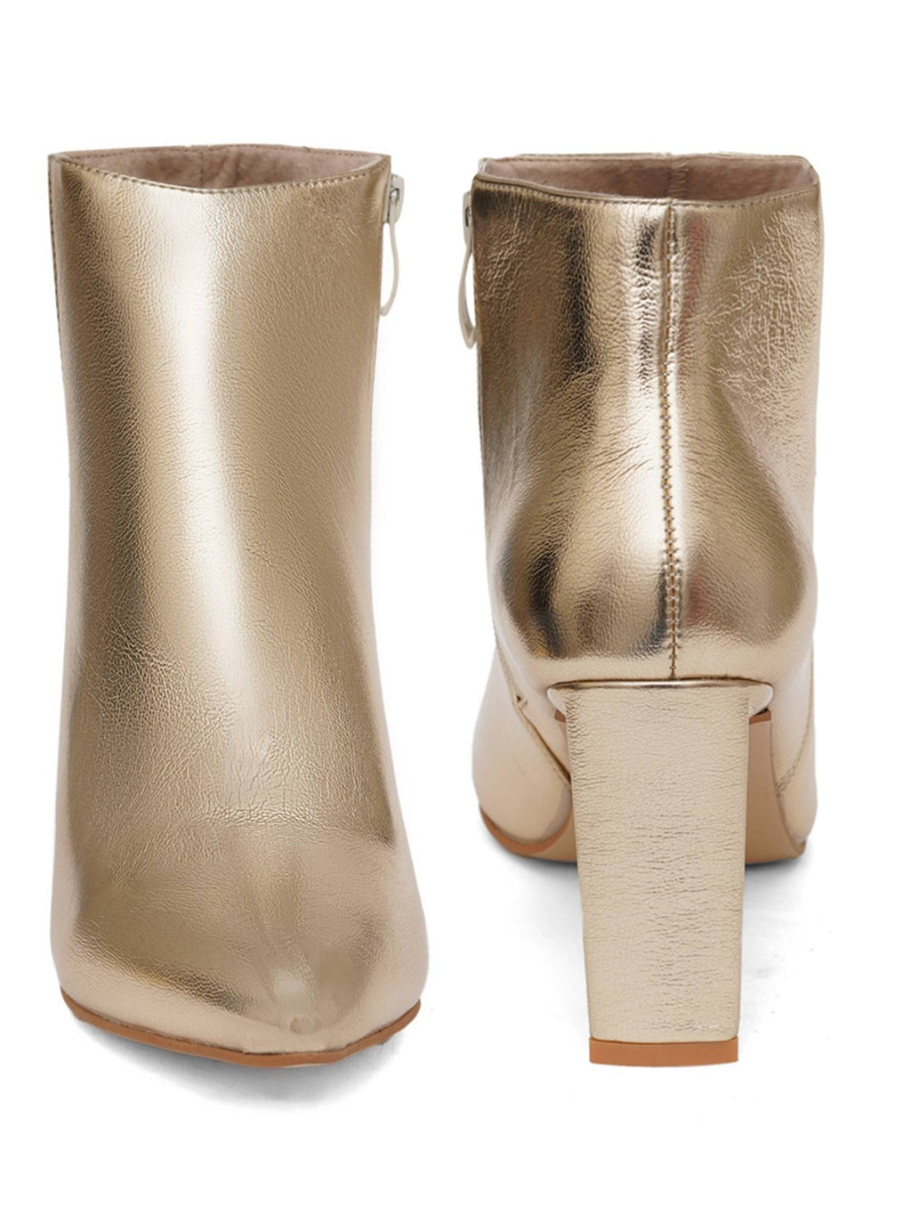 Gold Solid Block Chelsea Boots | BT61 - view 5