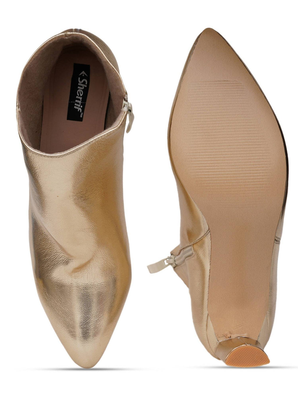 Gold Solid Block Chelsea Boots | BT61 - view 7