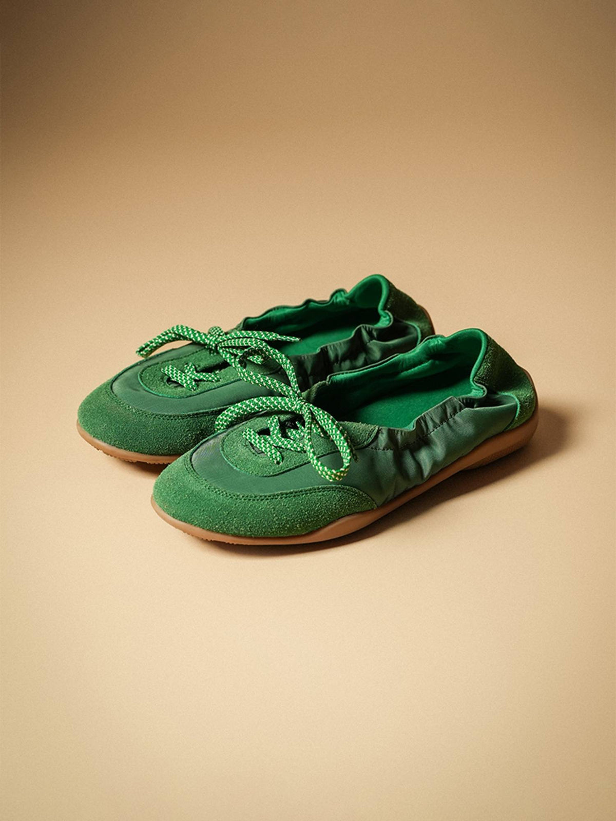 Women Kai Green Lace-Up Canvas Shoes | SN09 - view 1