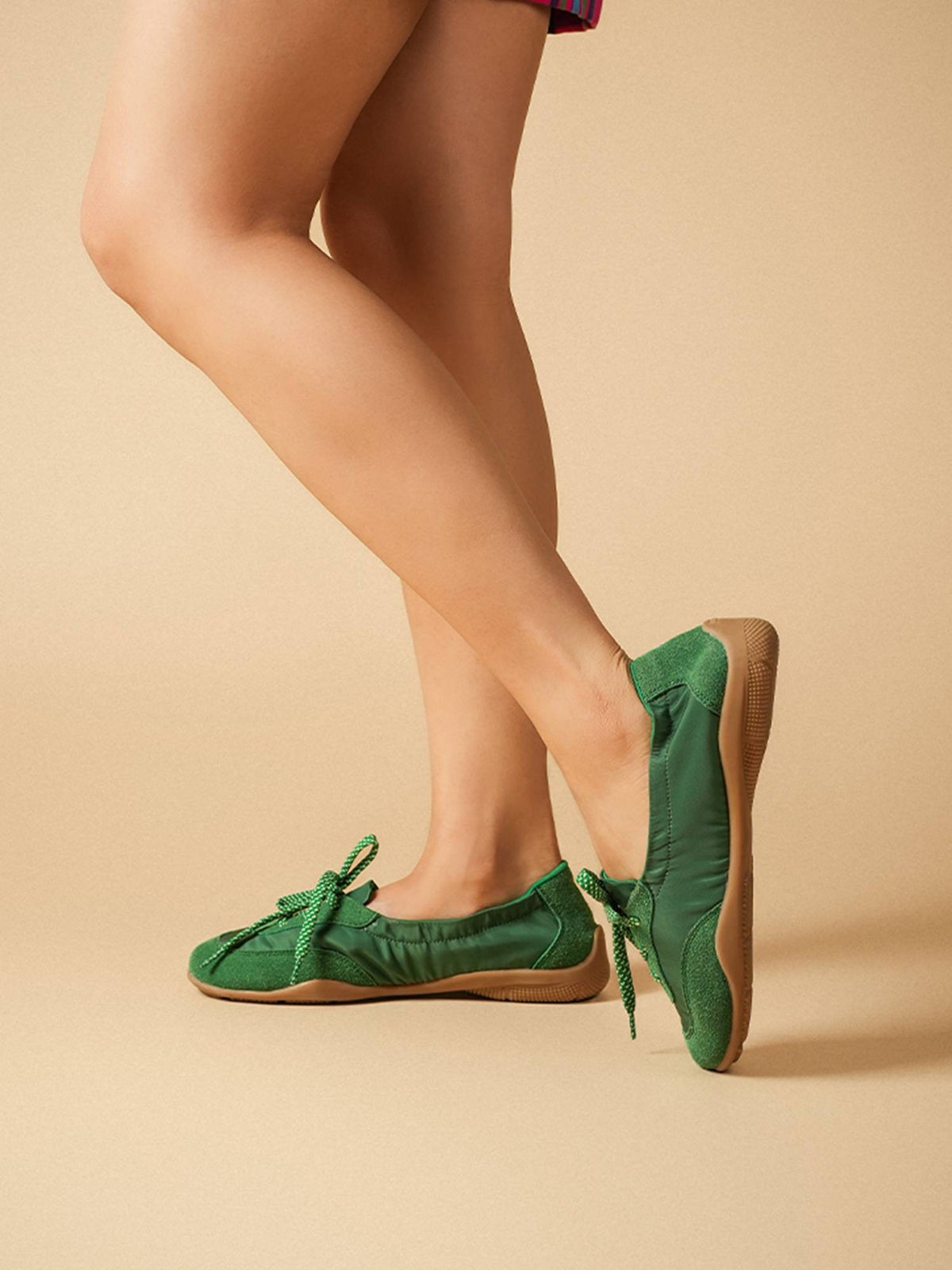 Women Kai Green Lace-Up Canvas Shoes | SN09 - view 2