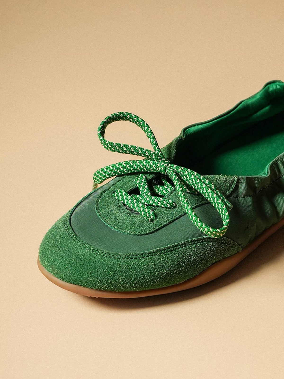 Women Kai Green Lace-Up Canvas Shoes | SN09 - view 3