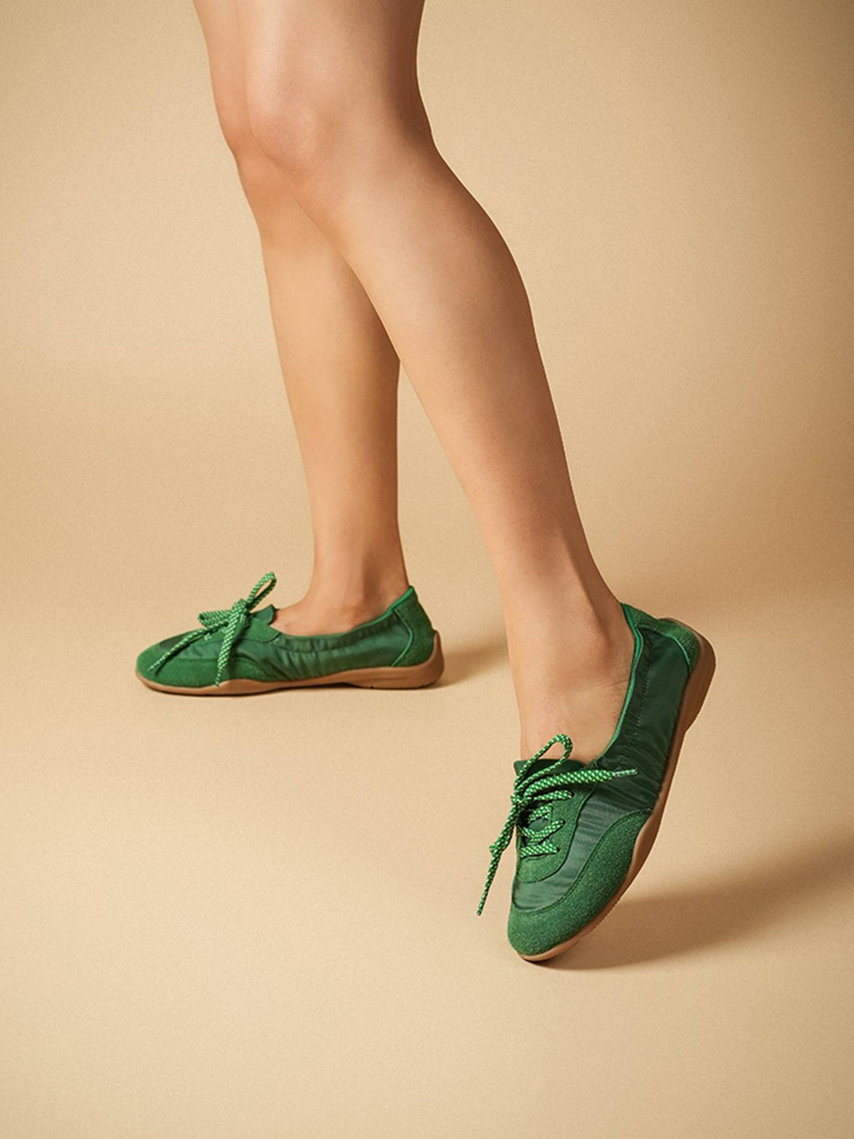 Women Kai Green Lace-Up Canvas Shoes | SN09 - view 4