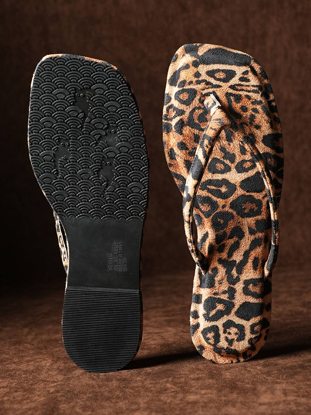 Annistons Beige Leopard Printed Lightweight Flats for Women | F61 - view 4