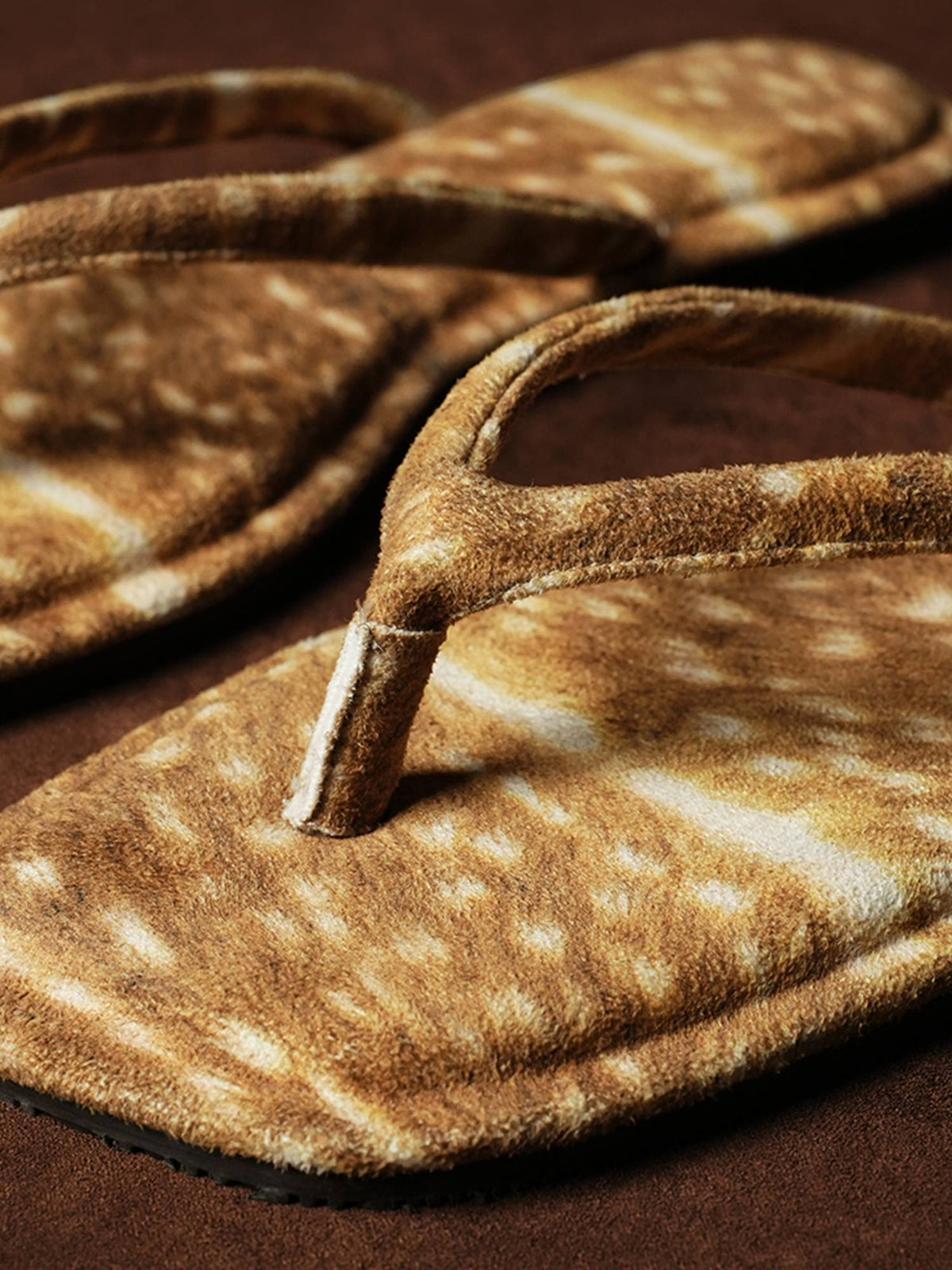 Annistons Beige Deer Printed Flats for Women | F61 - view 4
