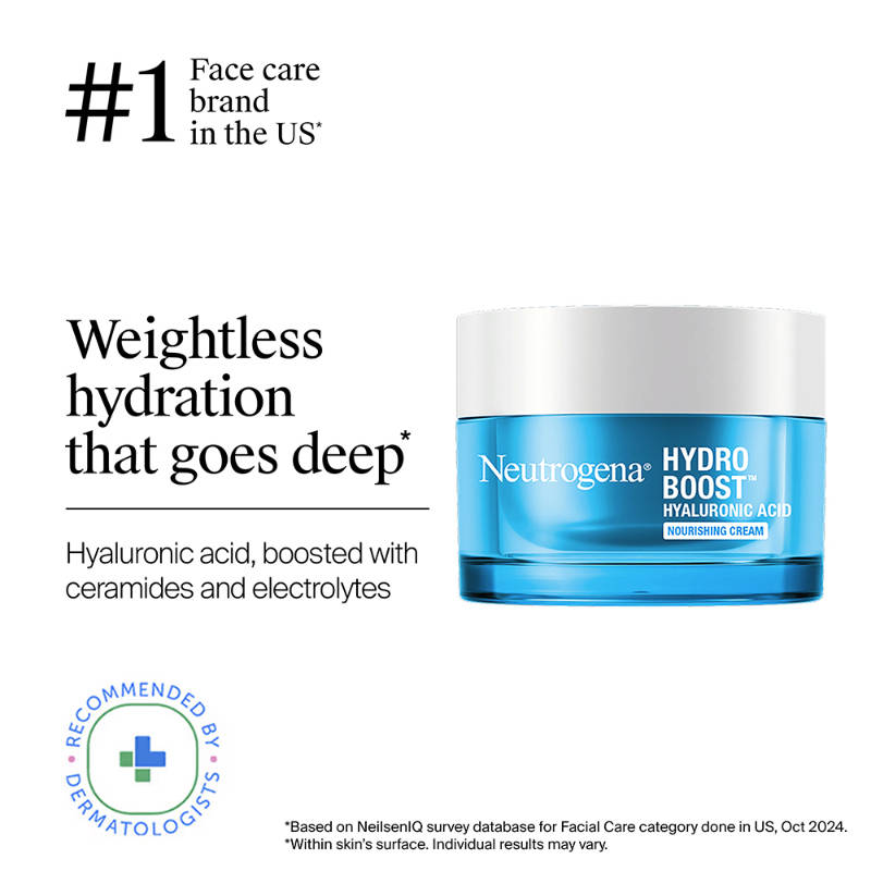 Hydro Boost Nourishing Cream Moisturizer with Hyaluronic Acid + Ceramides For Dry Skin | FC3 - view 1