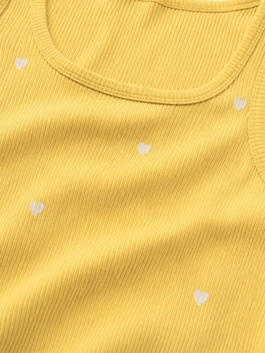 White Heart Embroidered Ribbed Tank Top | TT98 - view 19