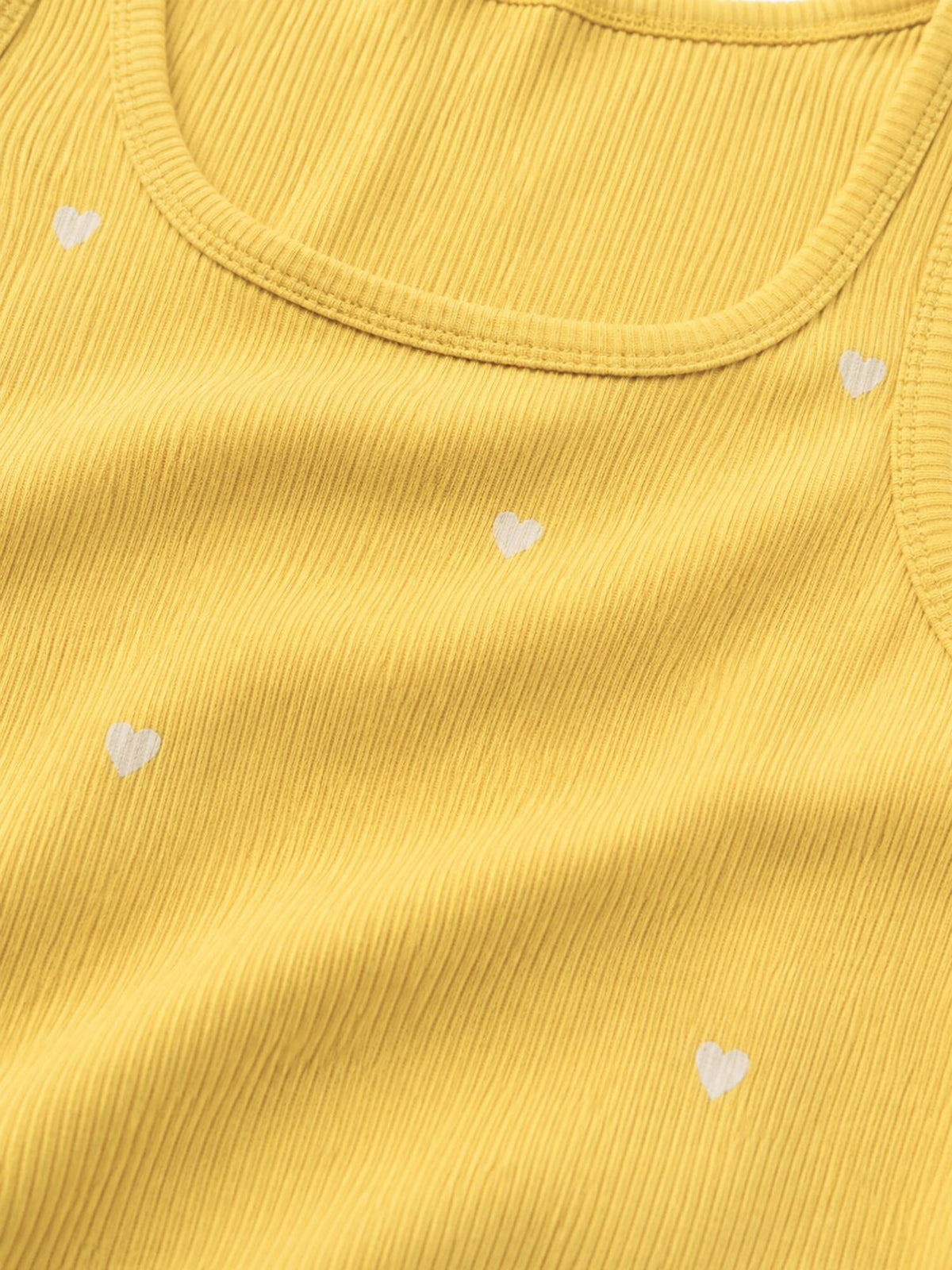 White Heart Embroidered Ribbed Tank Top | TT98 - view 19