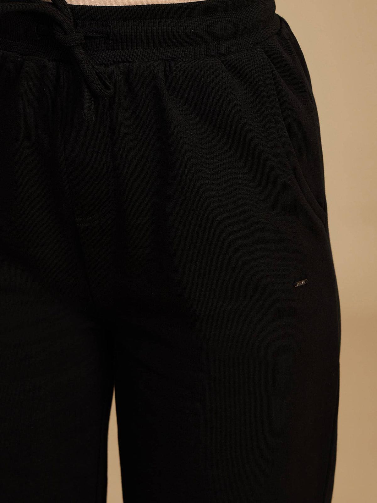 Black Solid Jogger | WJ89 - view 6
