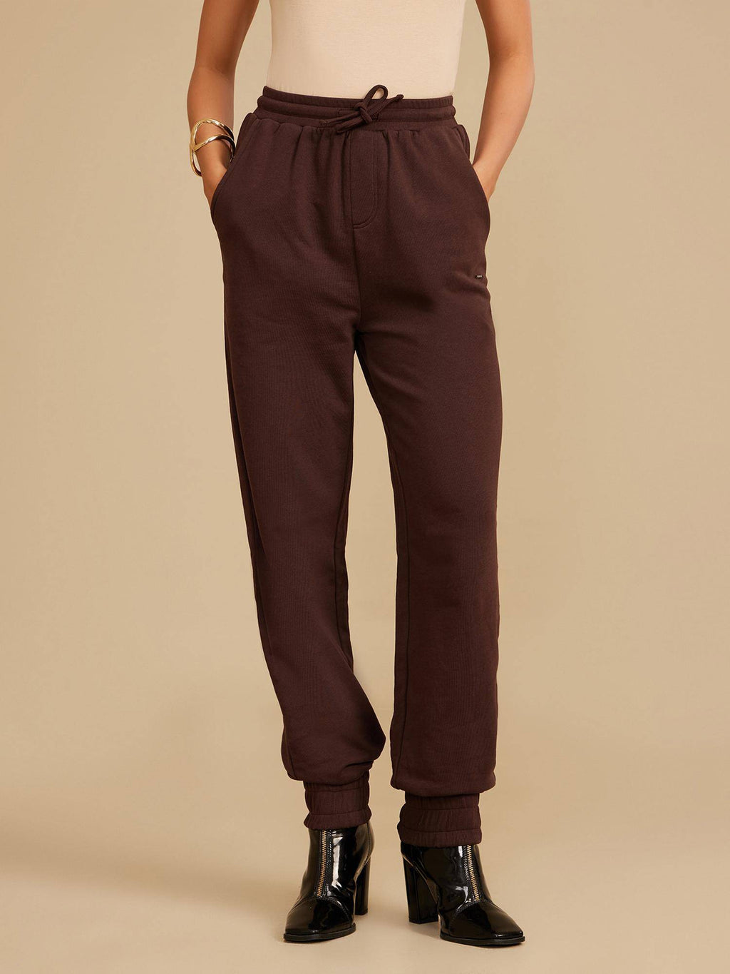 Black Solid Jogger | WJ89 - view 8