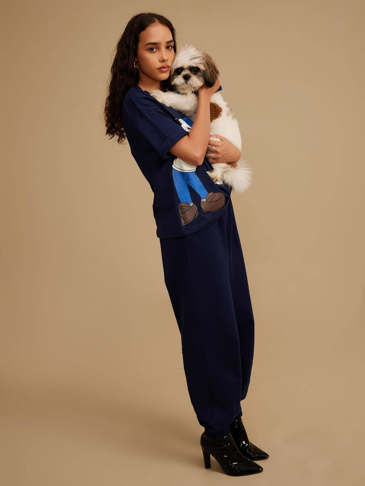 Navy Blue Solid Jogger | WJ89 - view 5