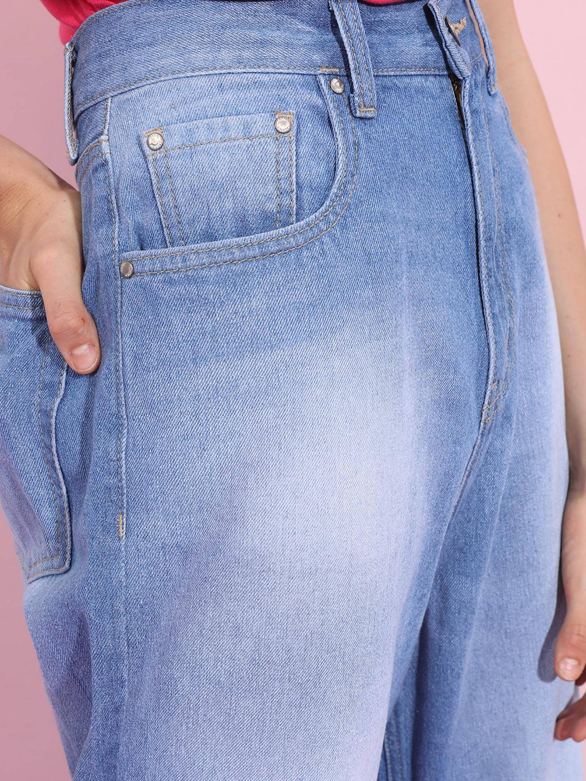 Women Loose Fit Blue Jeans | BG78 - view 5