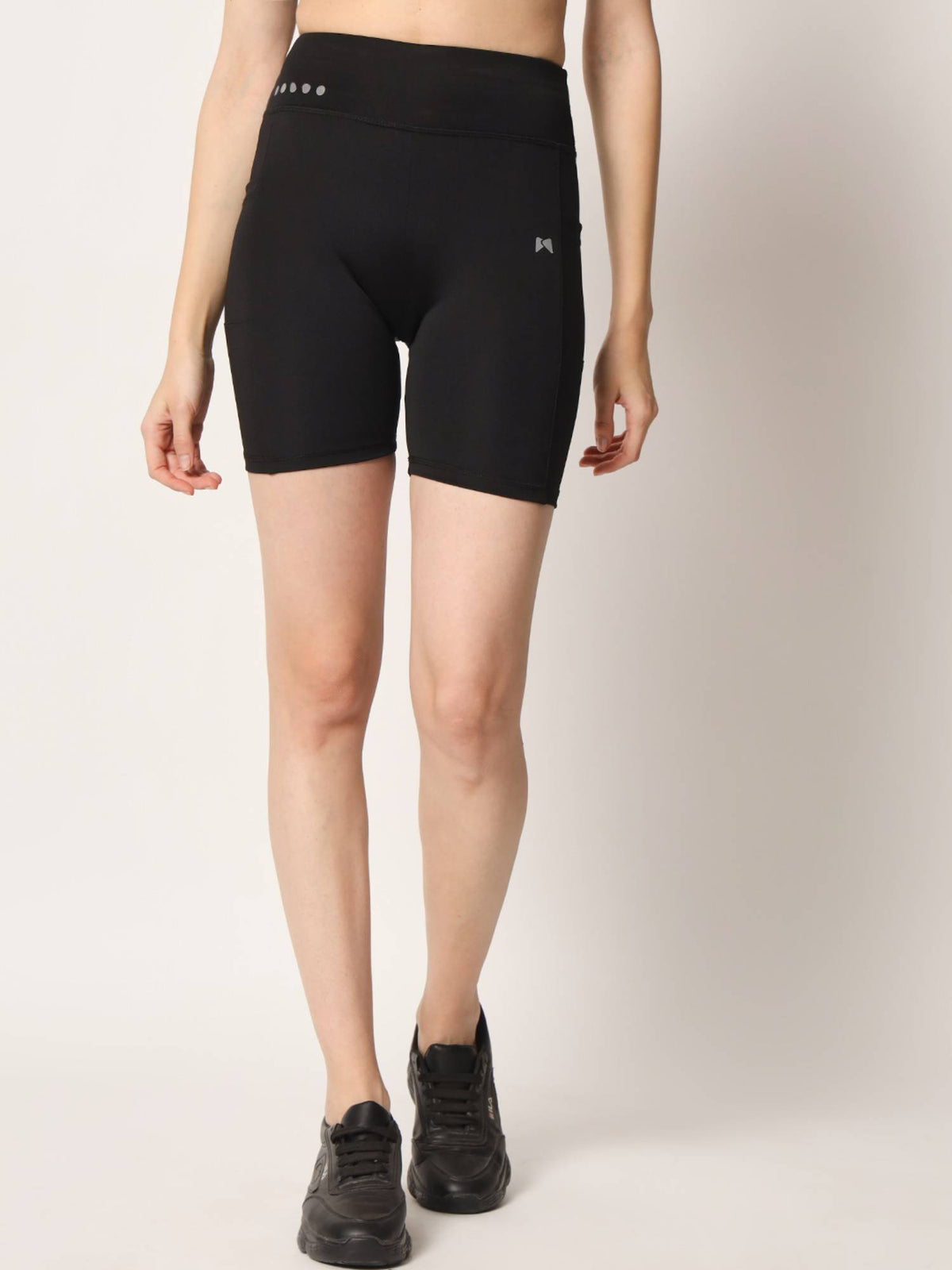 High Waist Cycling Shorts Black - view 1