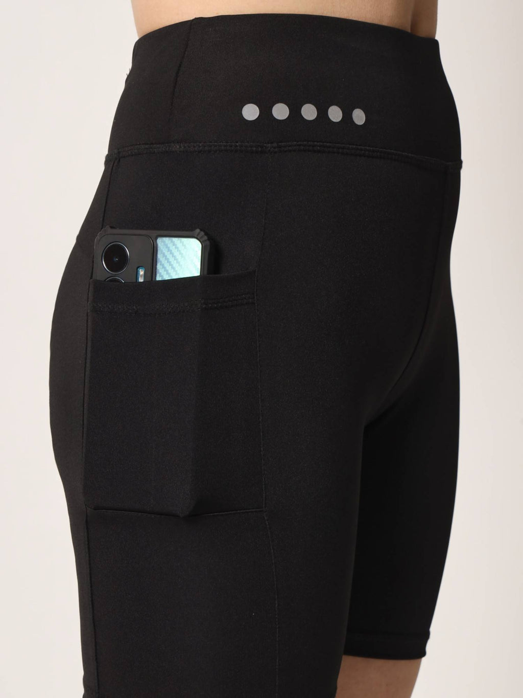 High Waist Cycling Shorts Maroon - view 21