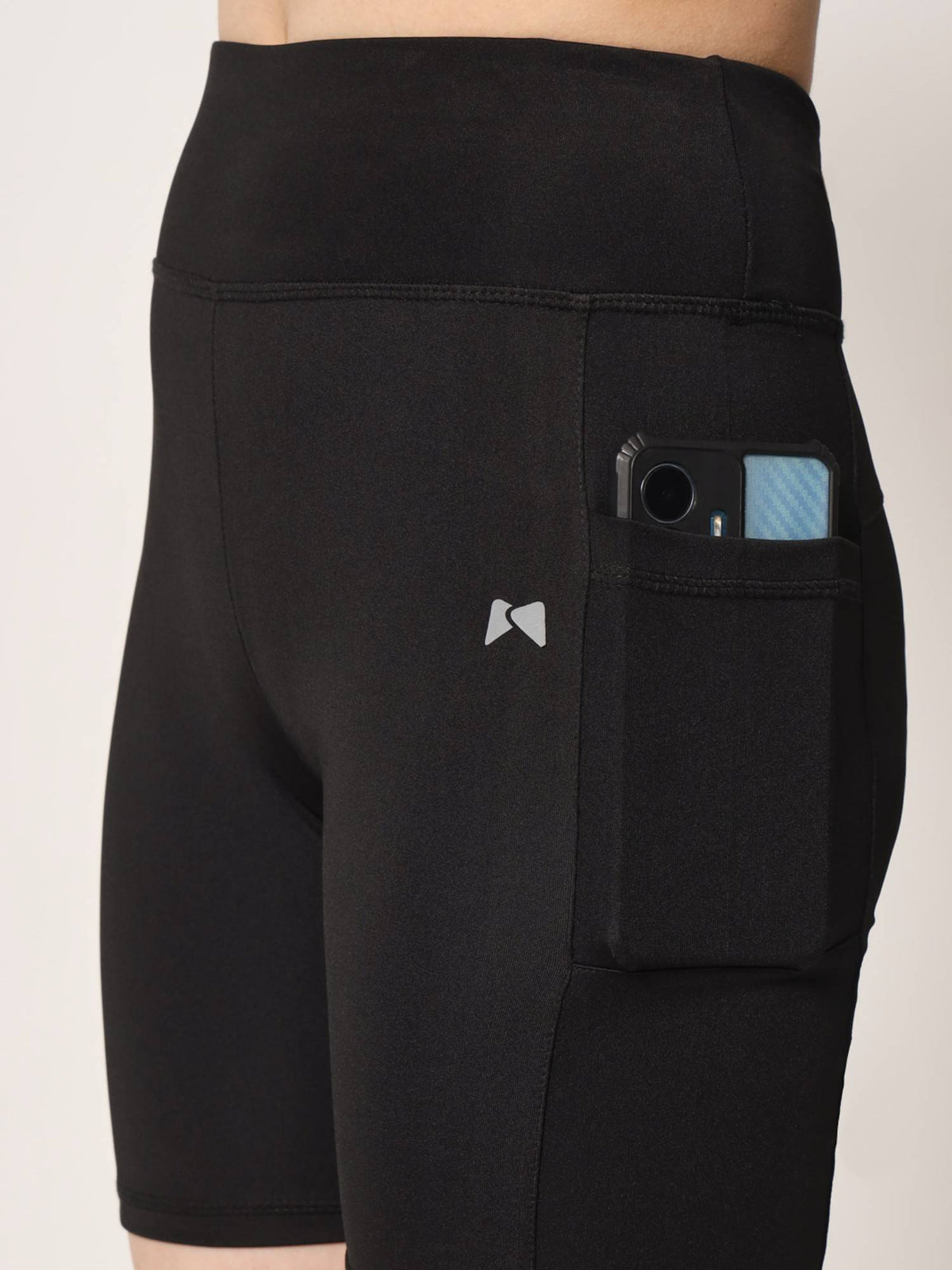 High Waist Cycling Shorts Black - view 5