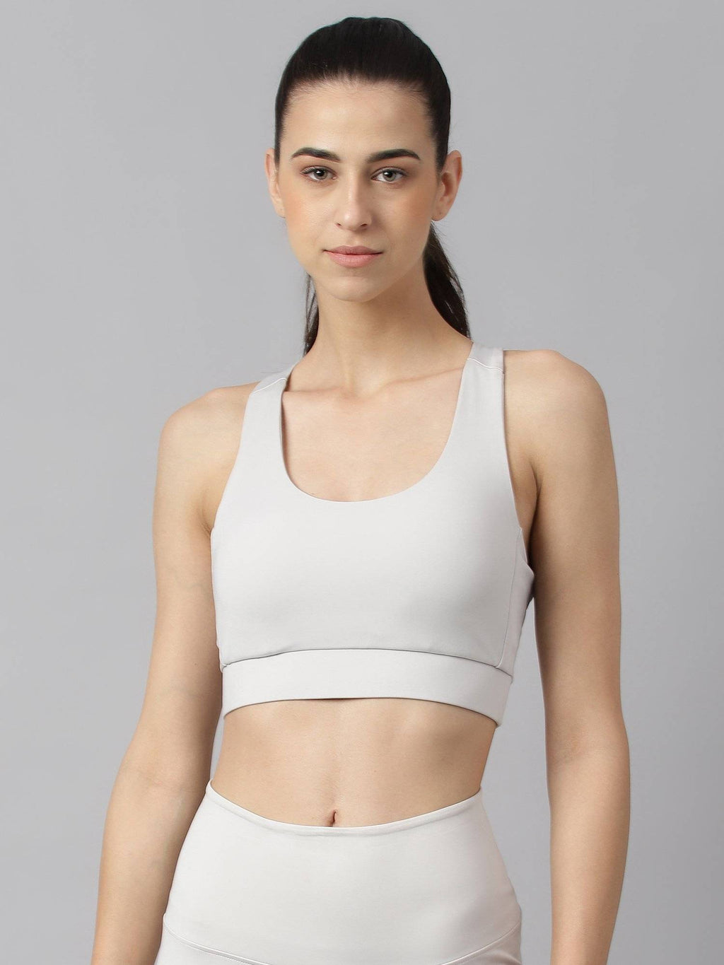 Women Black Anti Static Slim Fit Low Impact Sports Bra | sb09 - view 16
