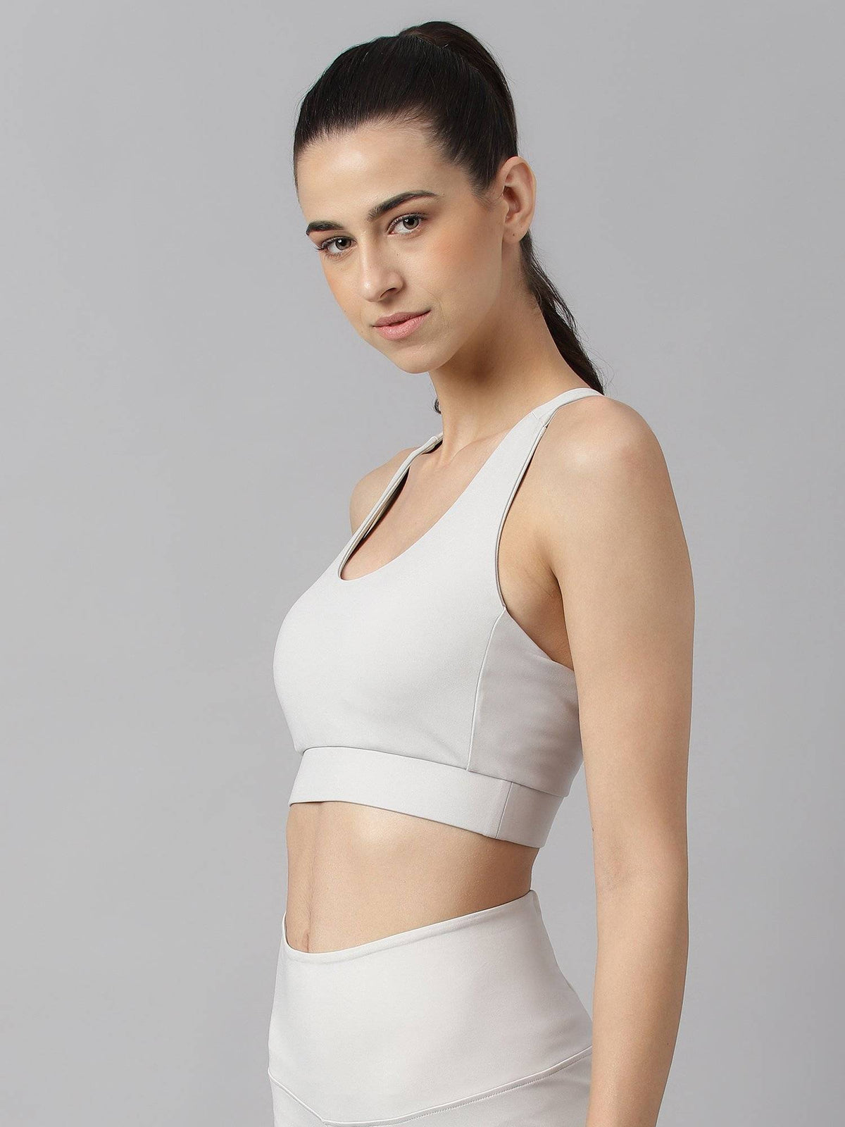 Women Black Anti Static Slim Fit Low Impact Sports Bra | sb09 - view 18