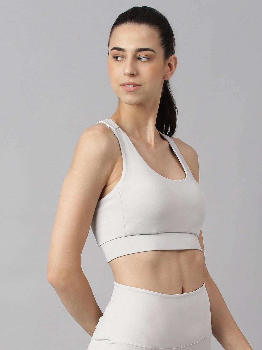 Women Black Anti Static Slim Fit Low Impact Sports Bra | sb09 - view 21