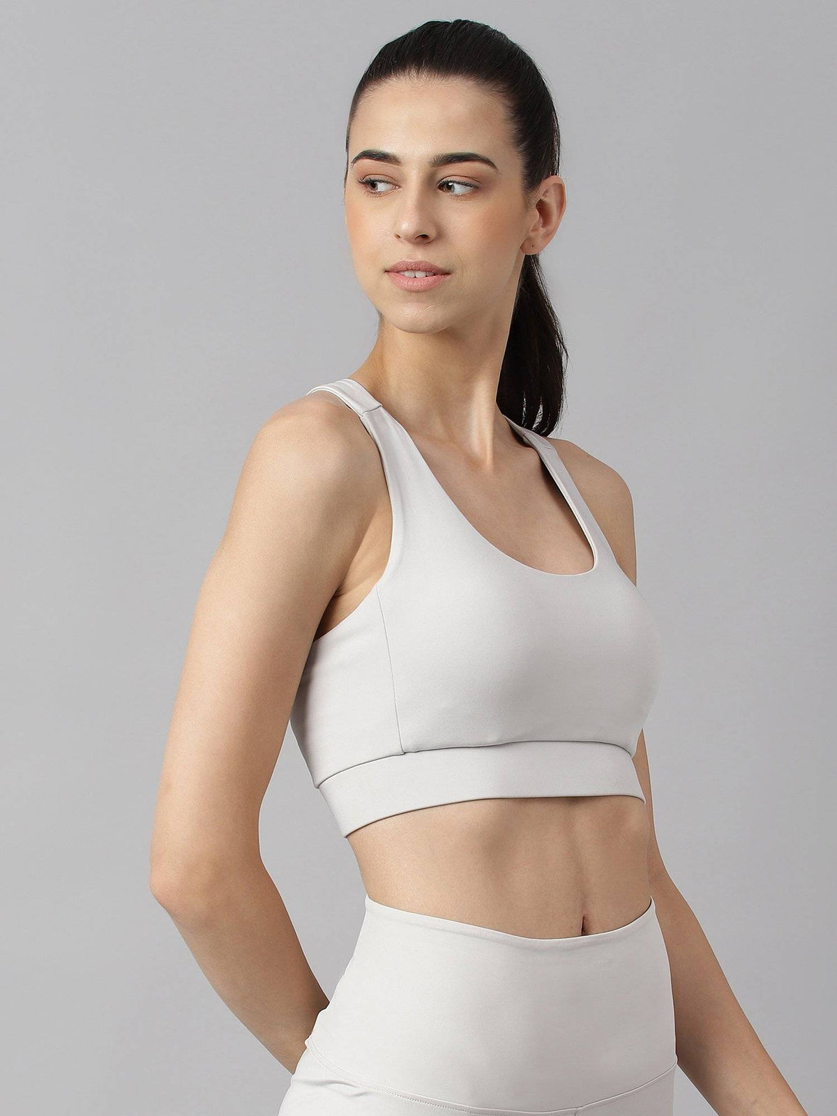 Women Black Anti Static Slim Fit Low Impact Sports Bra | sb09 - view 21