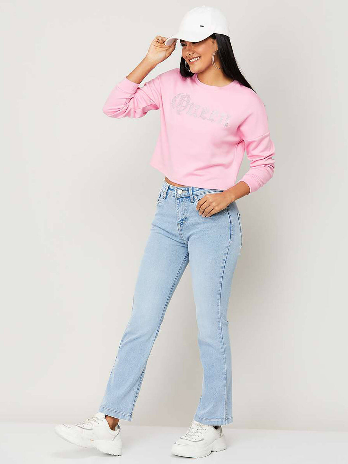 Women Blue Comfort Bootcut High-rise Stretchable Jeans | BT10 - view 2