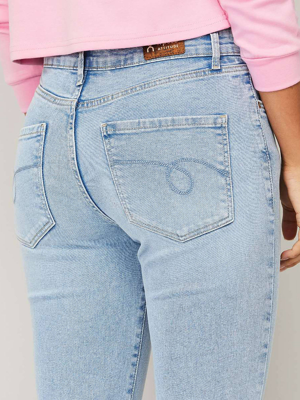 Women Blue Comfort Bootcut High-rise Stretchable Jeans | BT10 - view 5