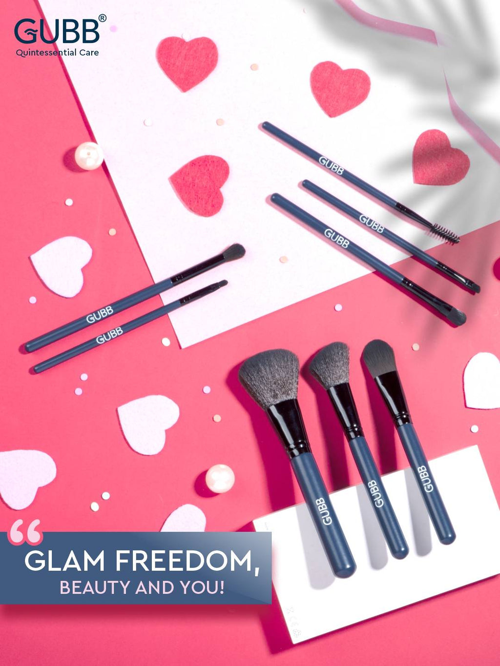 Professional Black Makeup Brush Set - 8 Makeup Brushes Kit for Women | T32 - view 5