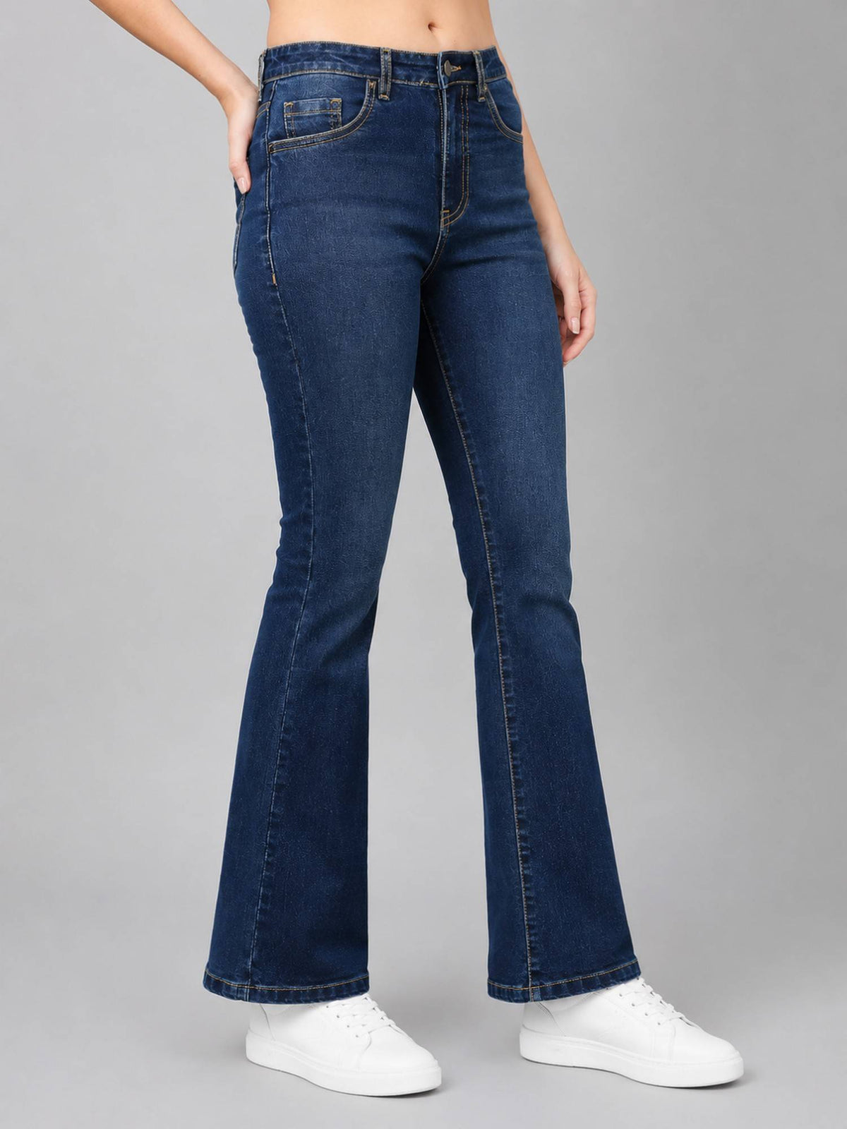 Women High-Rise Stretch Boot Cut Jeans | BT10 - view 3