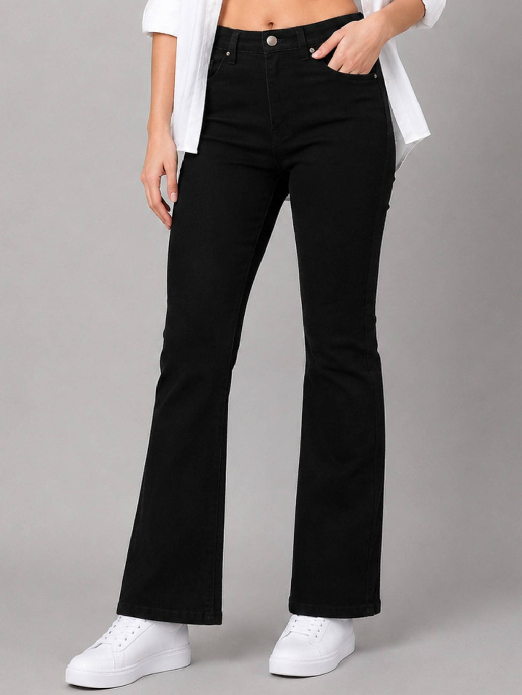 Women High-Rise Stretch Boot Cut Jeans | BT10 - view 4